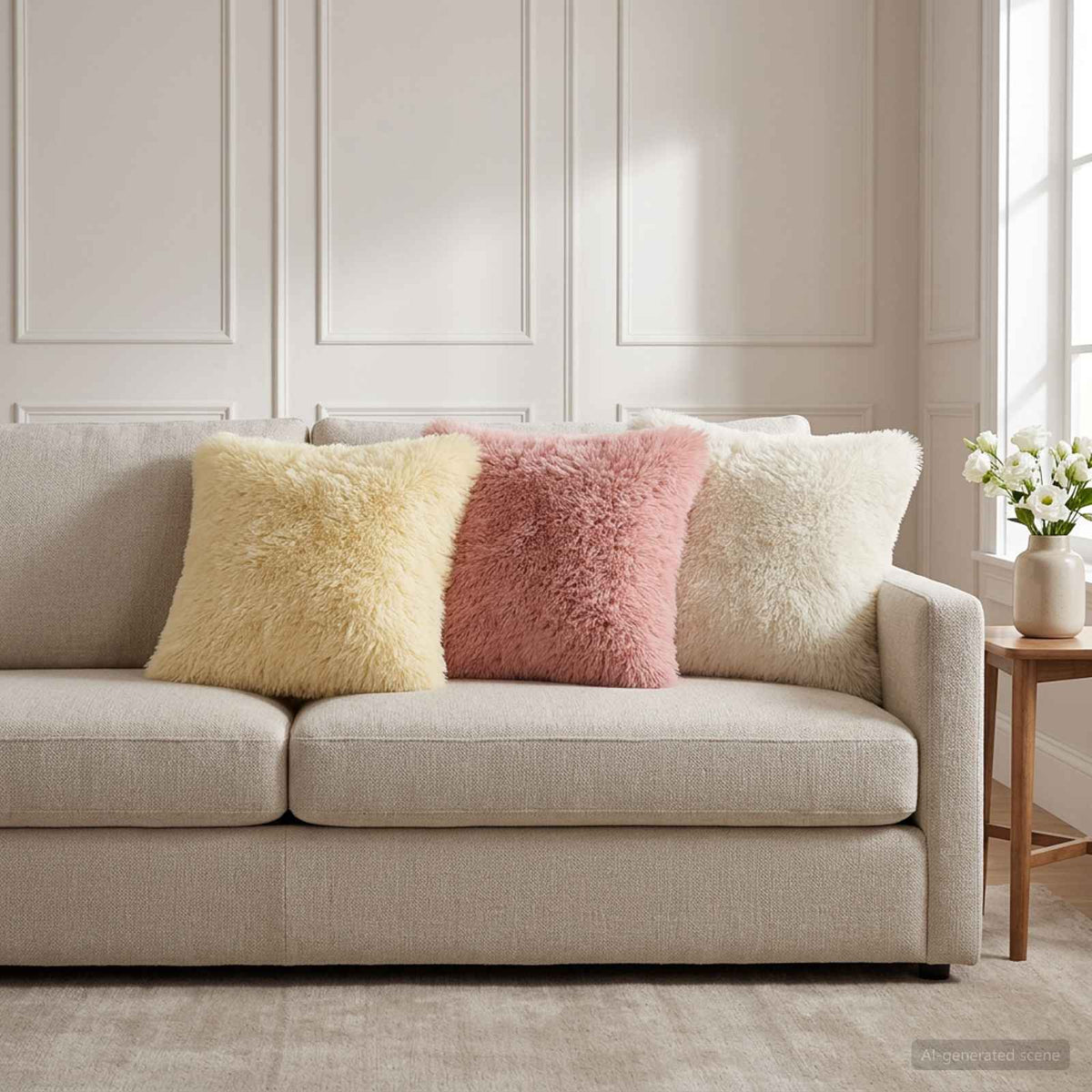 Housse De Coussin 6 Pcs Heerlen Fleece Pv