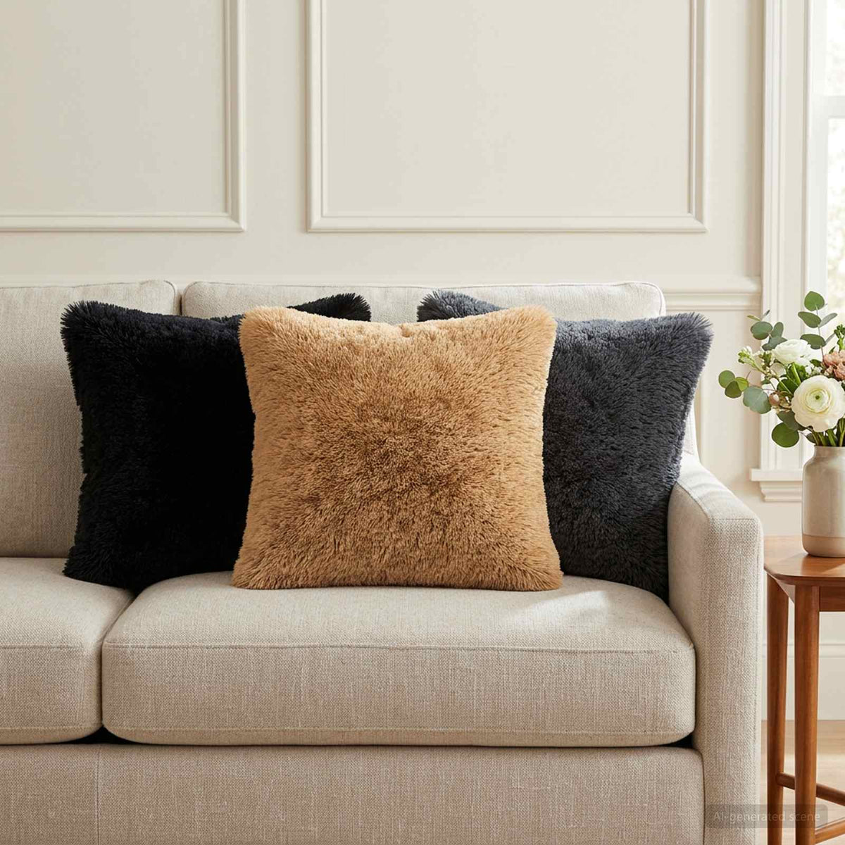Housse De Coussin 6 Pcs Heerlen Fleece Pv