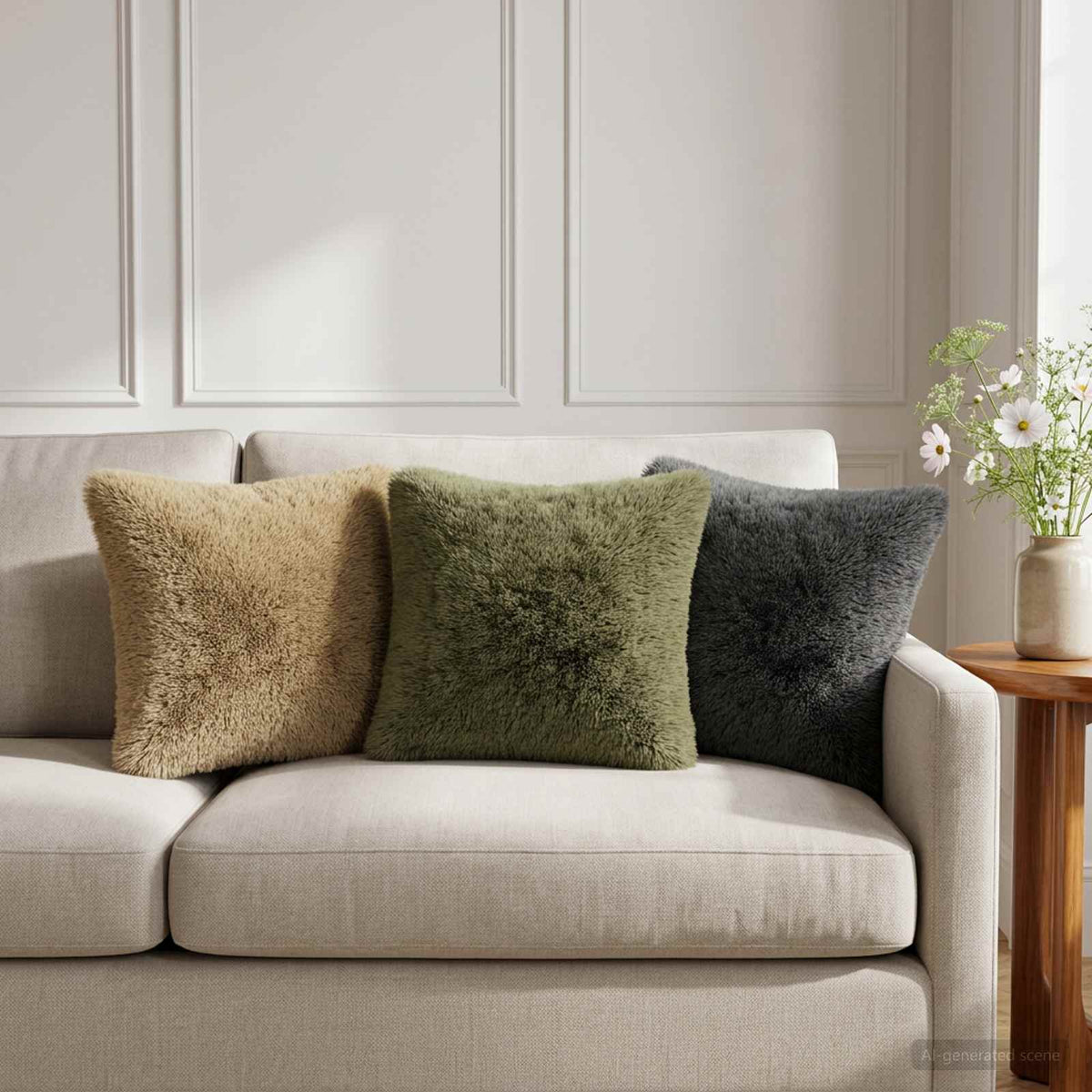 Housse De Coussin 6 Pcs Heerlen Fleece Pv