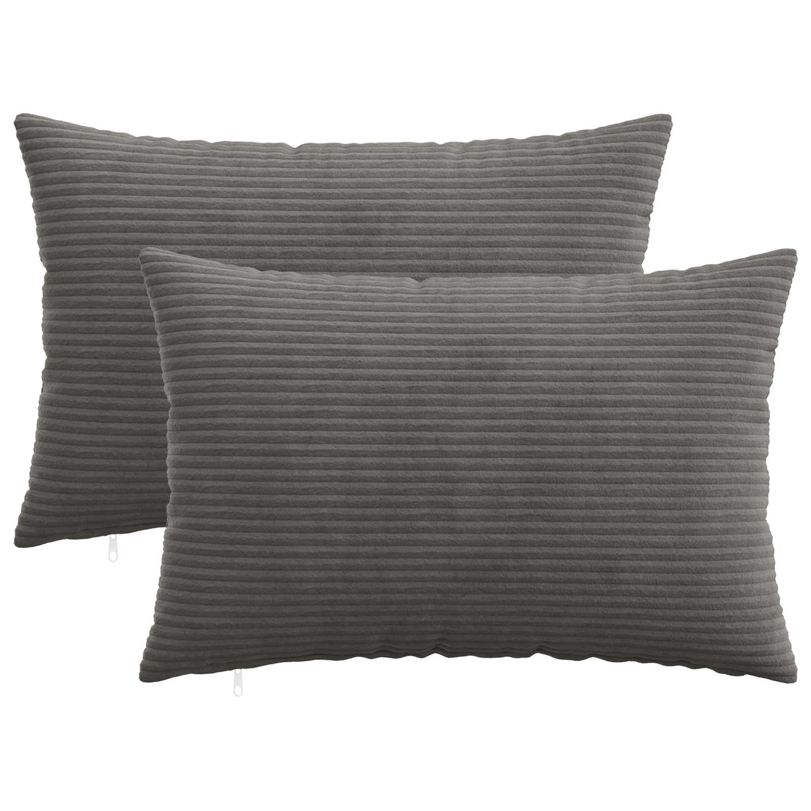 Housse De Coussin 2 Pcs Heerlen Vert Gris