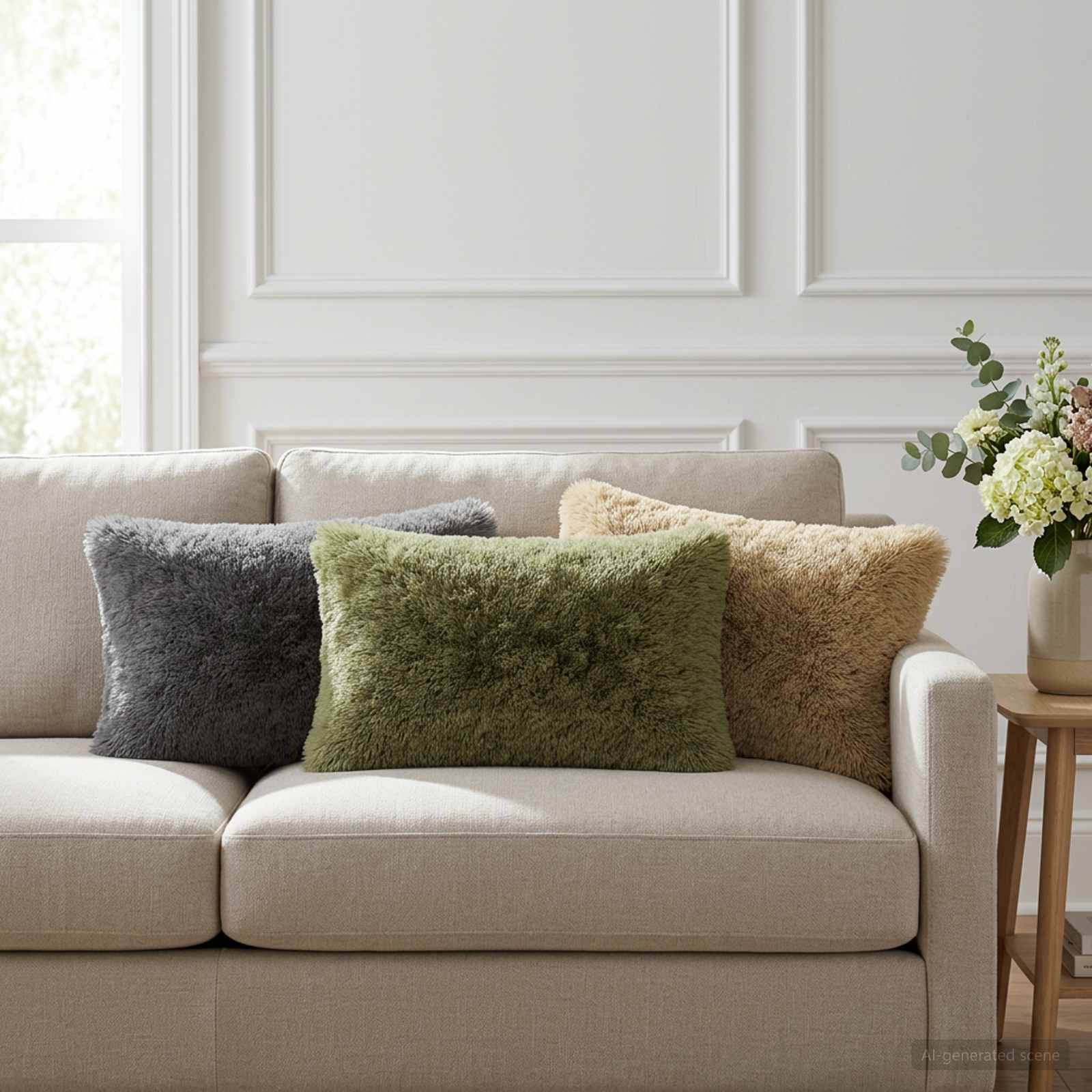Housse De Coussin 6 Pcs Heerlen Fleece Pv