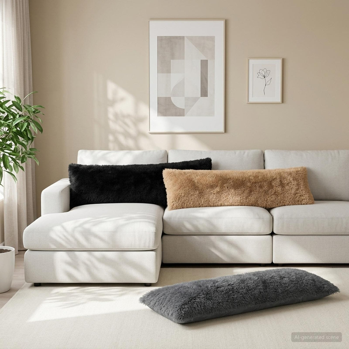 Coussin Avec Oreiller Heerlen 12 Pièces Fleece Pv
