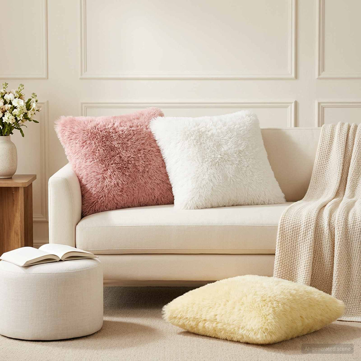 Housse De Coussin 6 Pcs Heerlen Fleece Pv