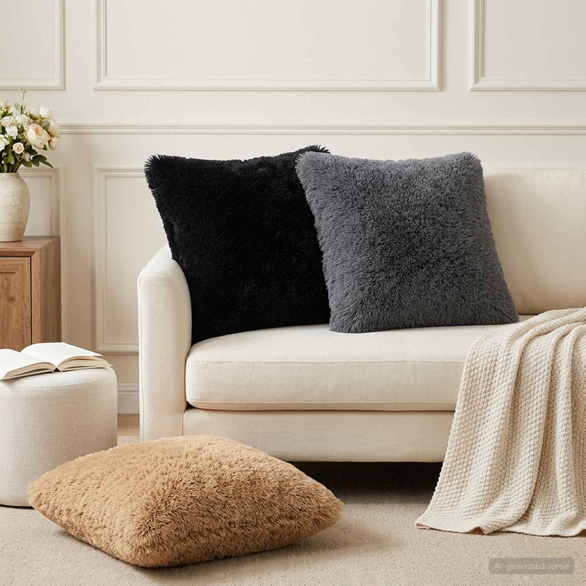 Housse De Coussin 6 Pcs Heerlen Fleece Pv