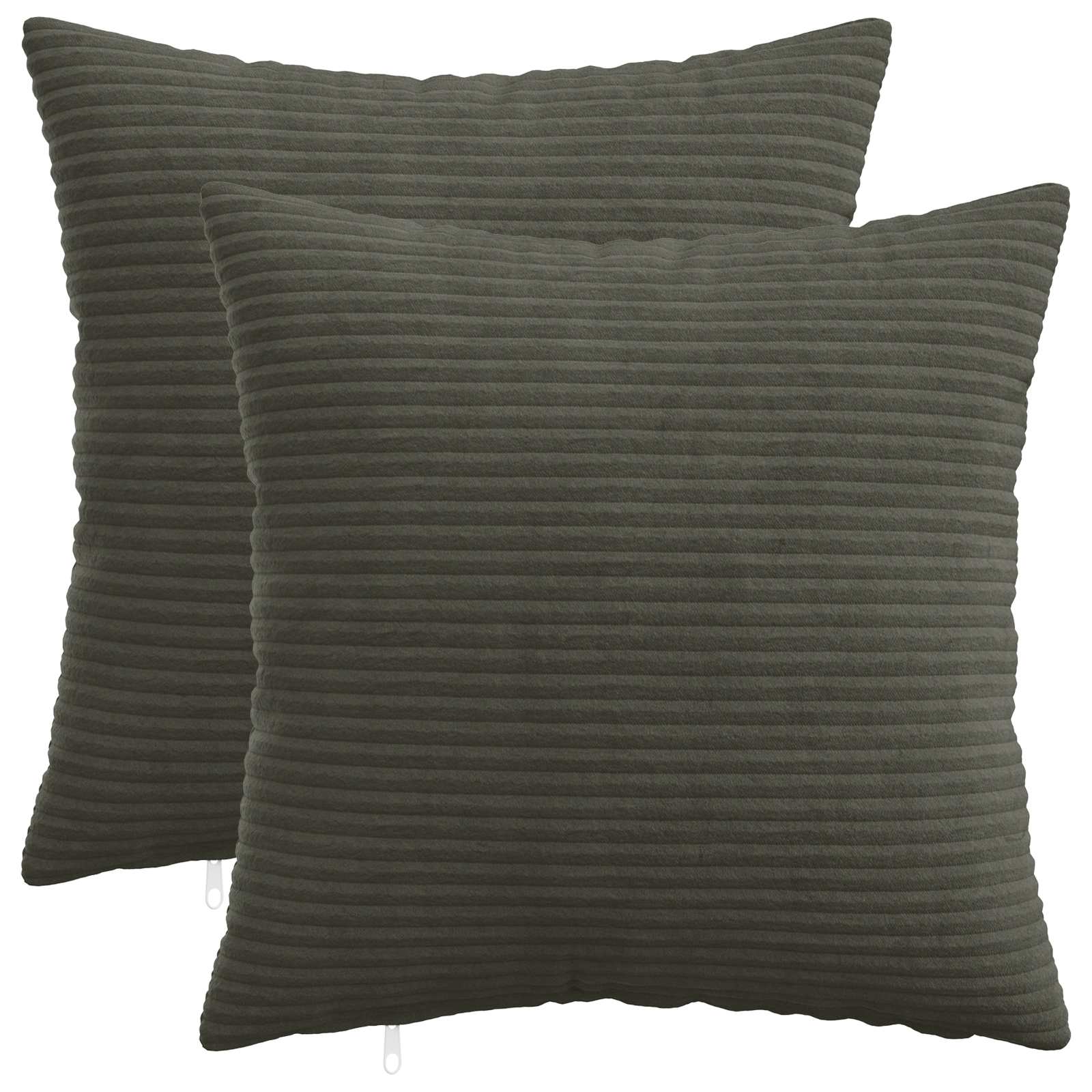 Housse De Coussin 2 Pcs Heerlen Vert Gris
