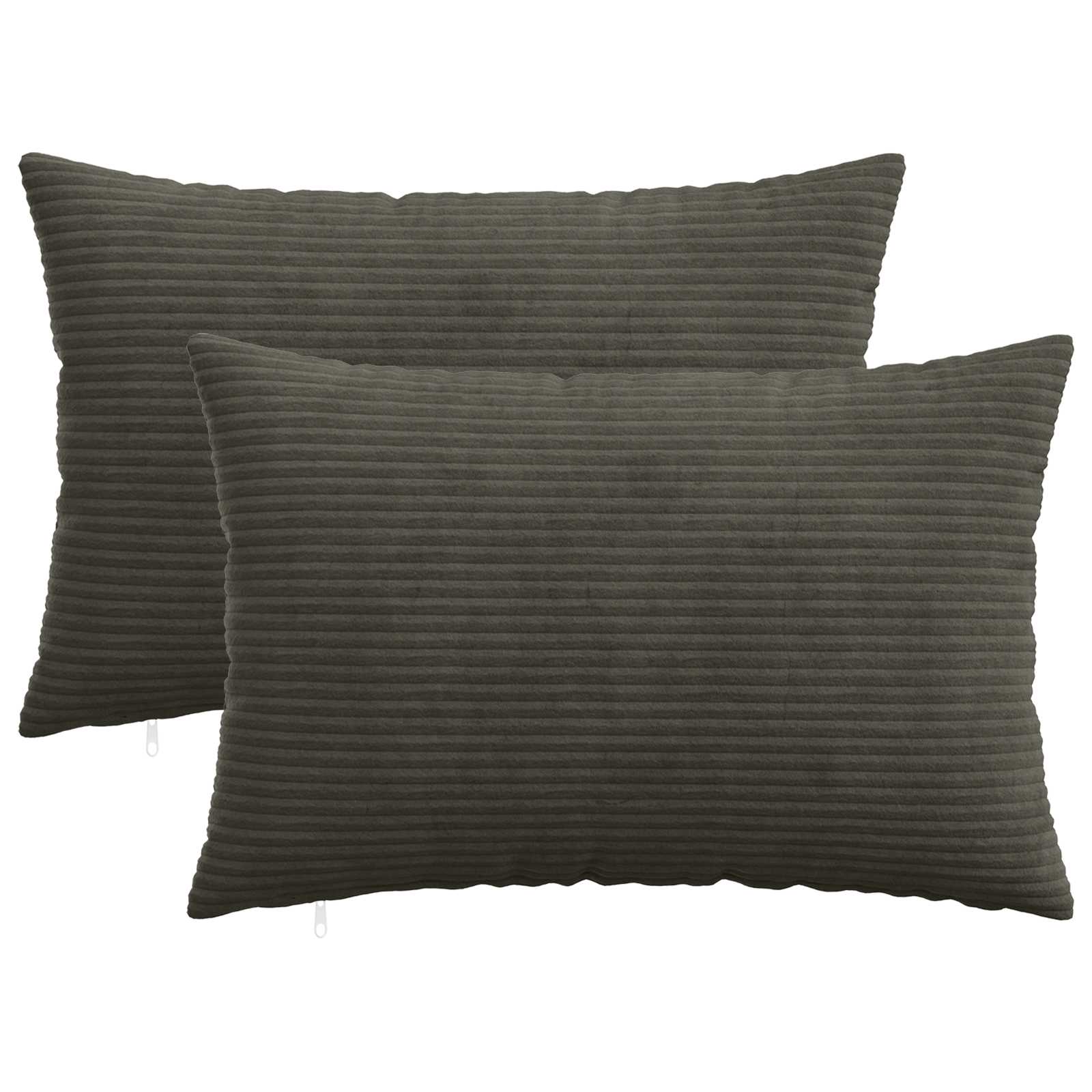 Housse De Coussin 2 Pcs Heerlen Vert Gris