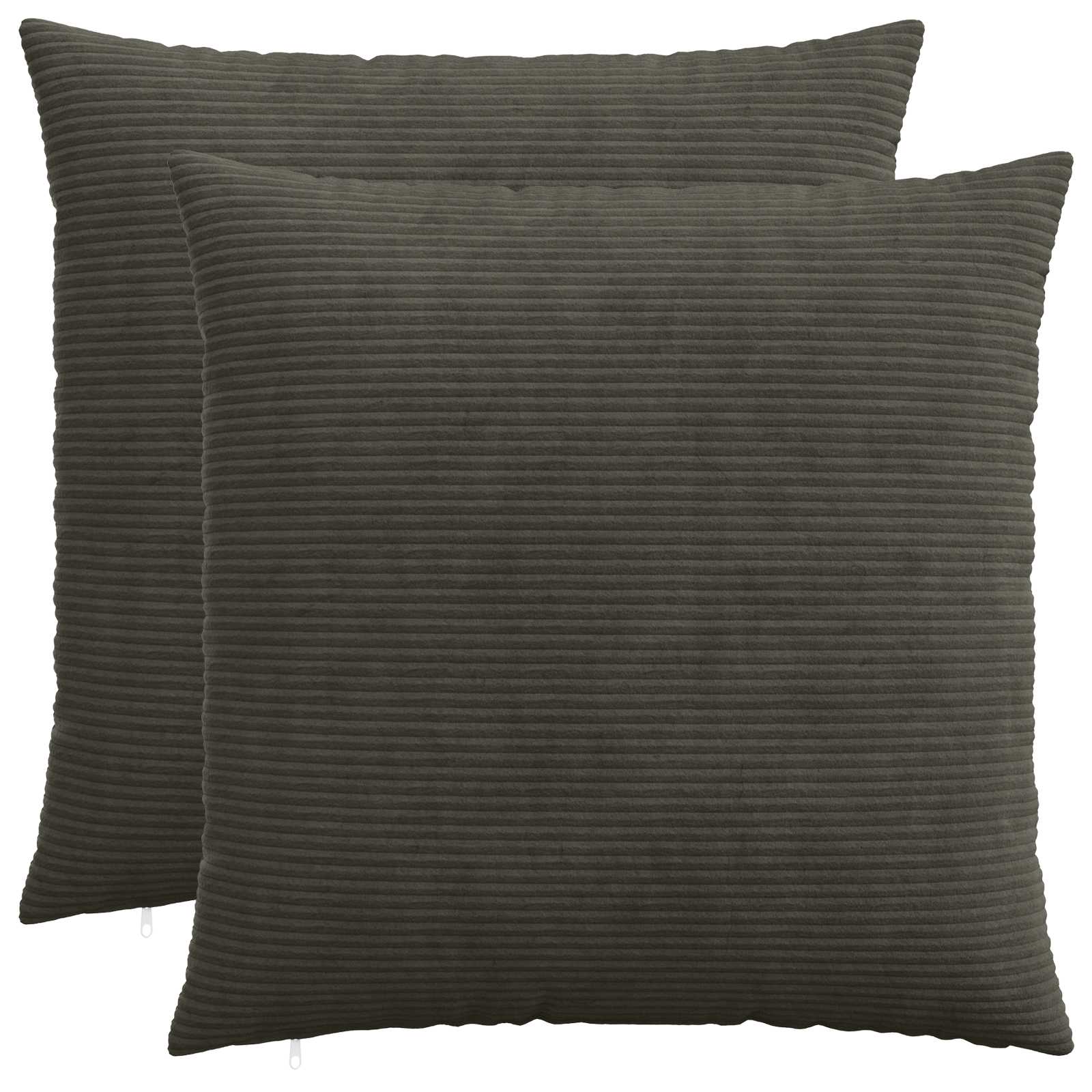 Housse De Coussin 2 Pcs Heerlen Vert Gris