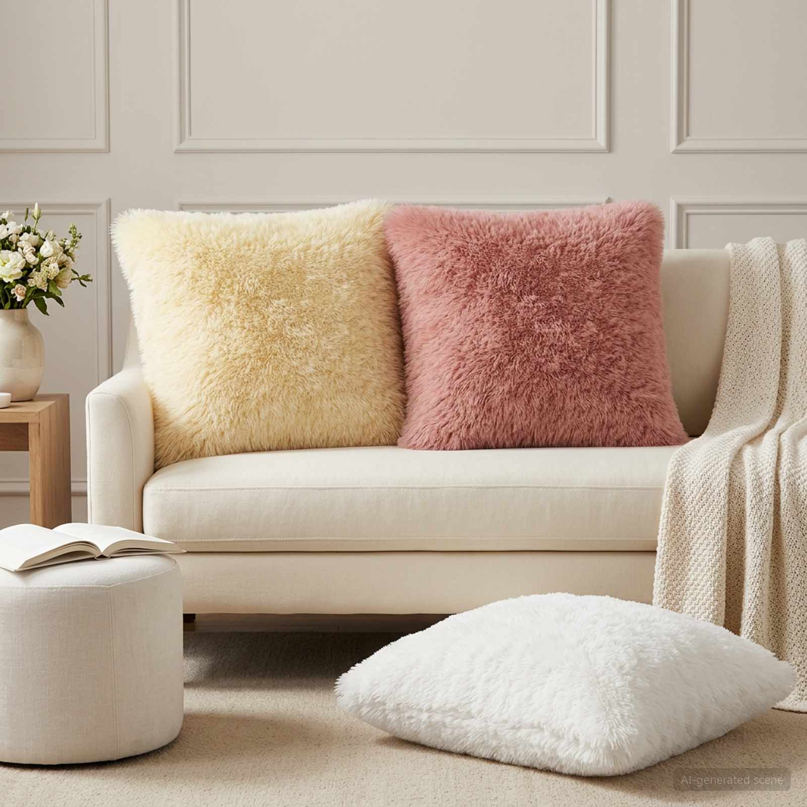 Housse De Coussin 6 Pcs Heerlen Fleece Pv