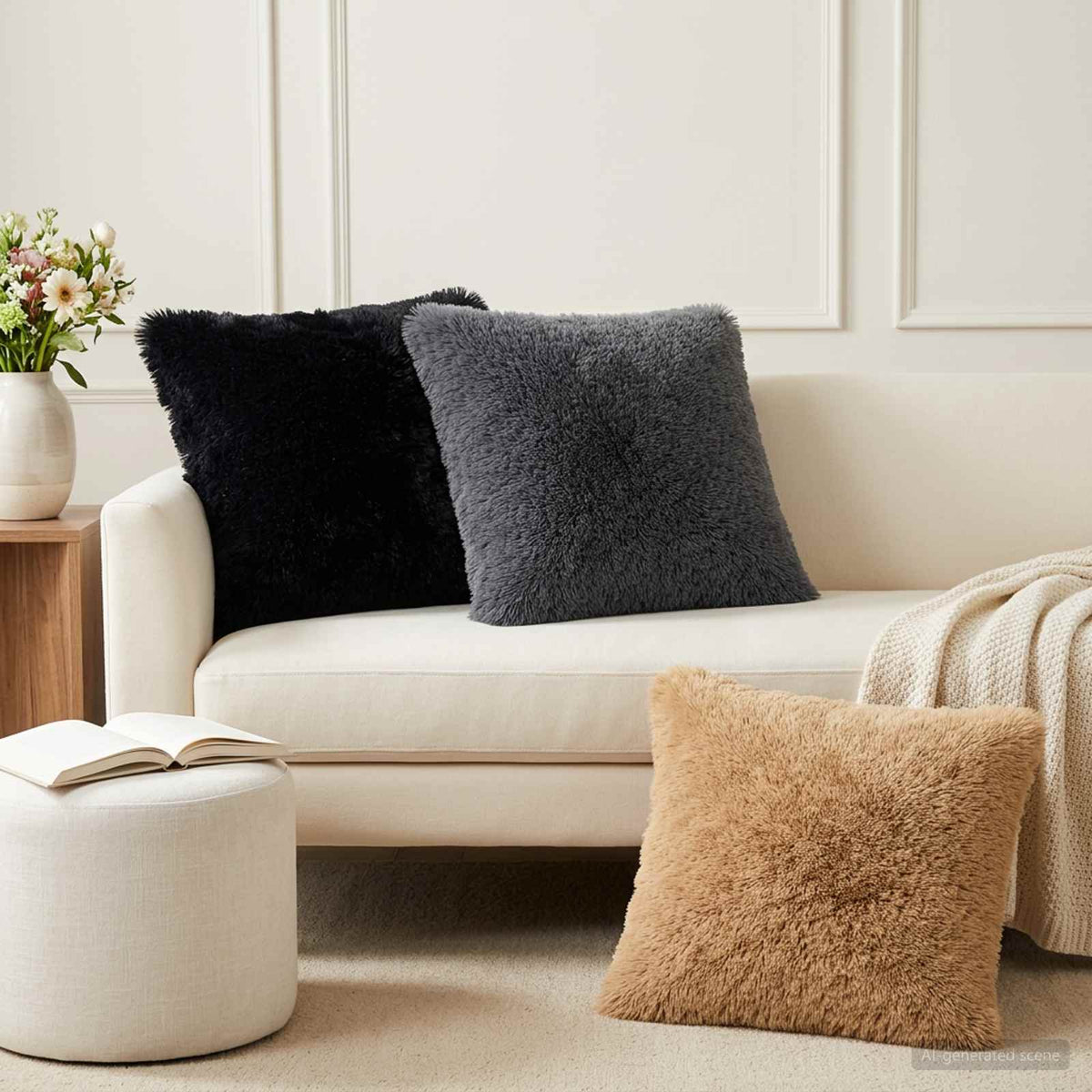 Coussin Avec Oreiller Heerlen 12 Pièces Fleece Pv