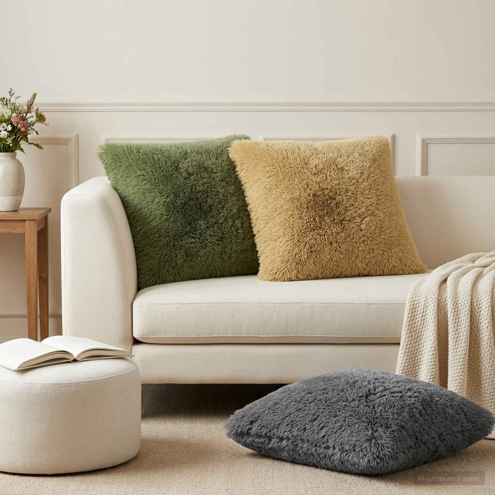 Housse De Coussin 6 Pcs Heerlen Fleece Pv