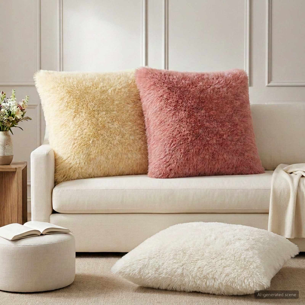Housse De Coussin 6 Pcs Heerlen Fleece Pv