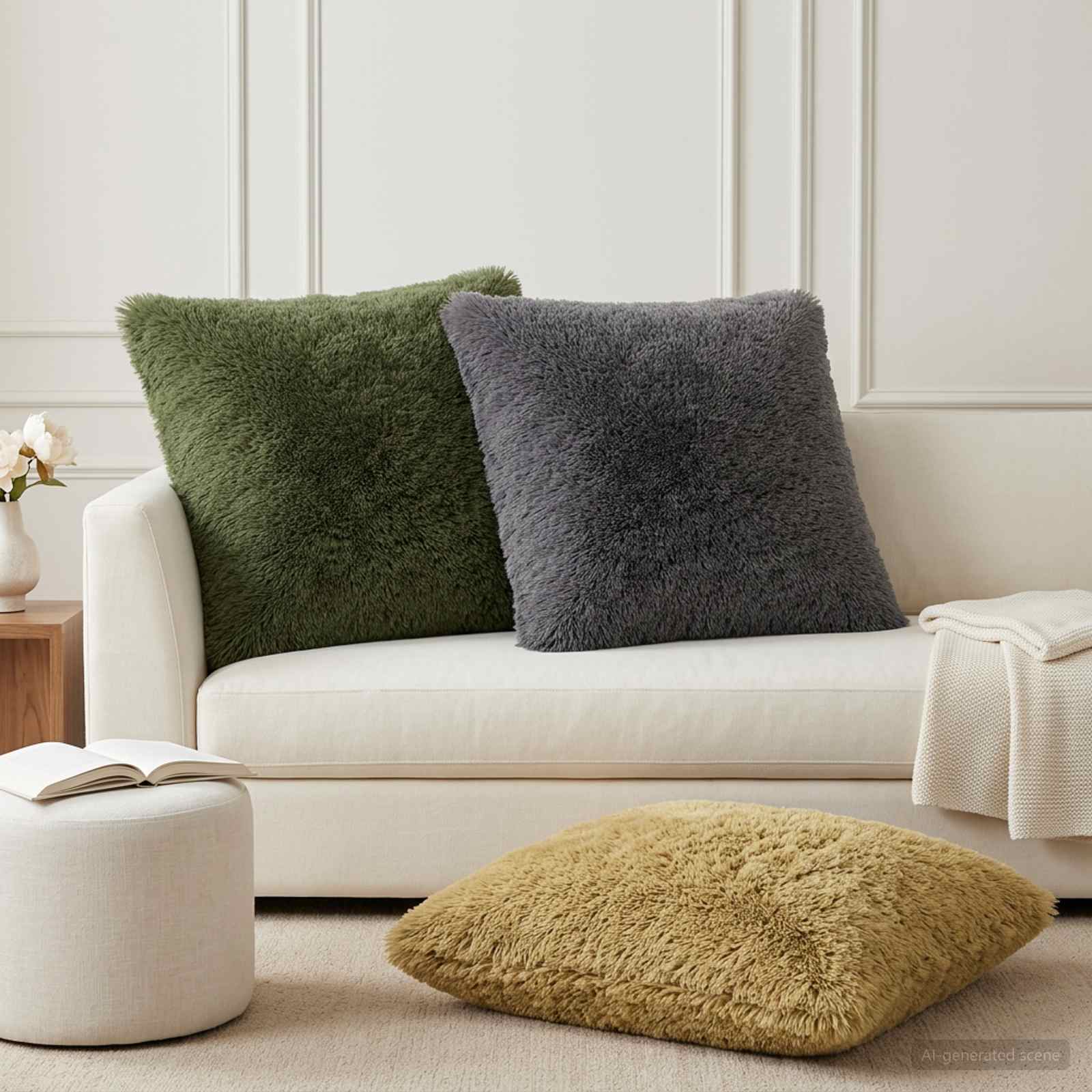 Housse De Coussin 6 Pcs Heerlen Fleece Pv