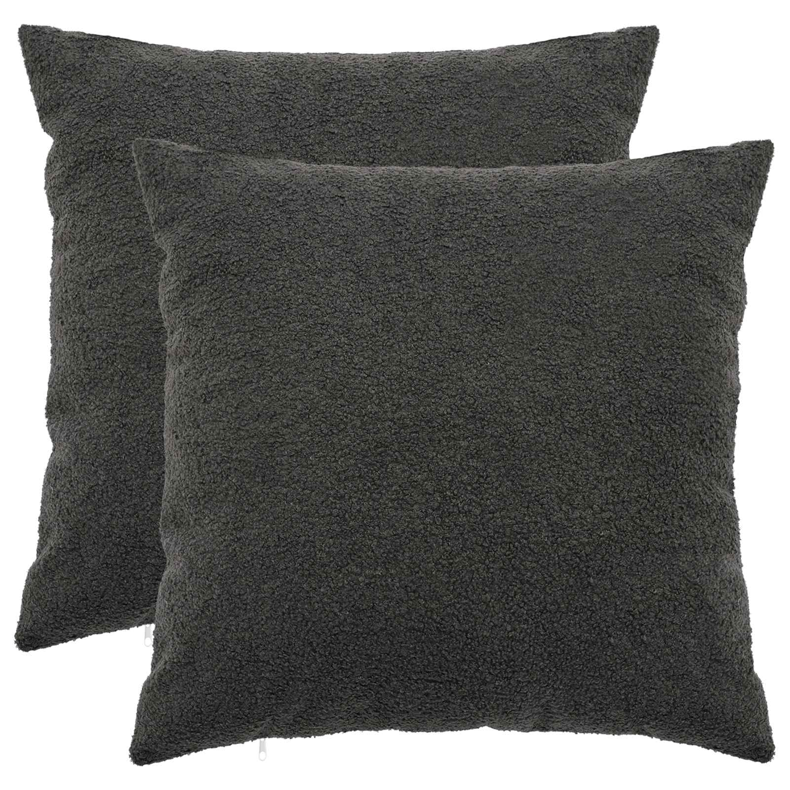 Housse De Coussin 2 Pcs Heerlen Bouclé