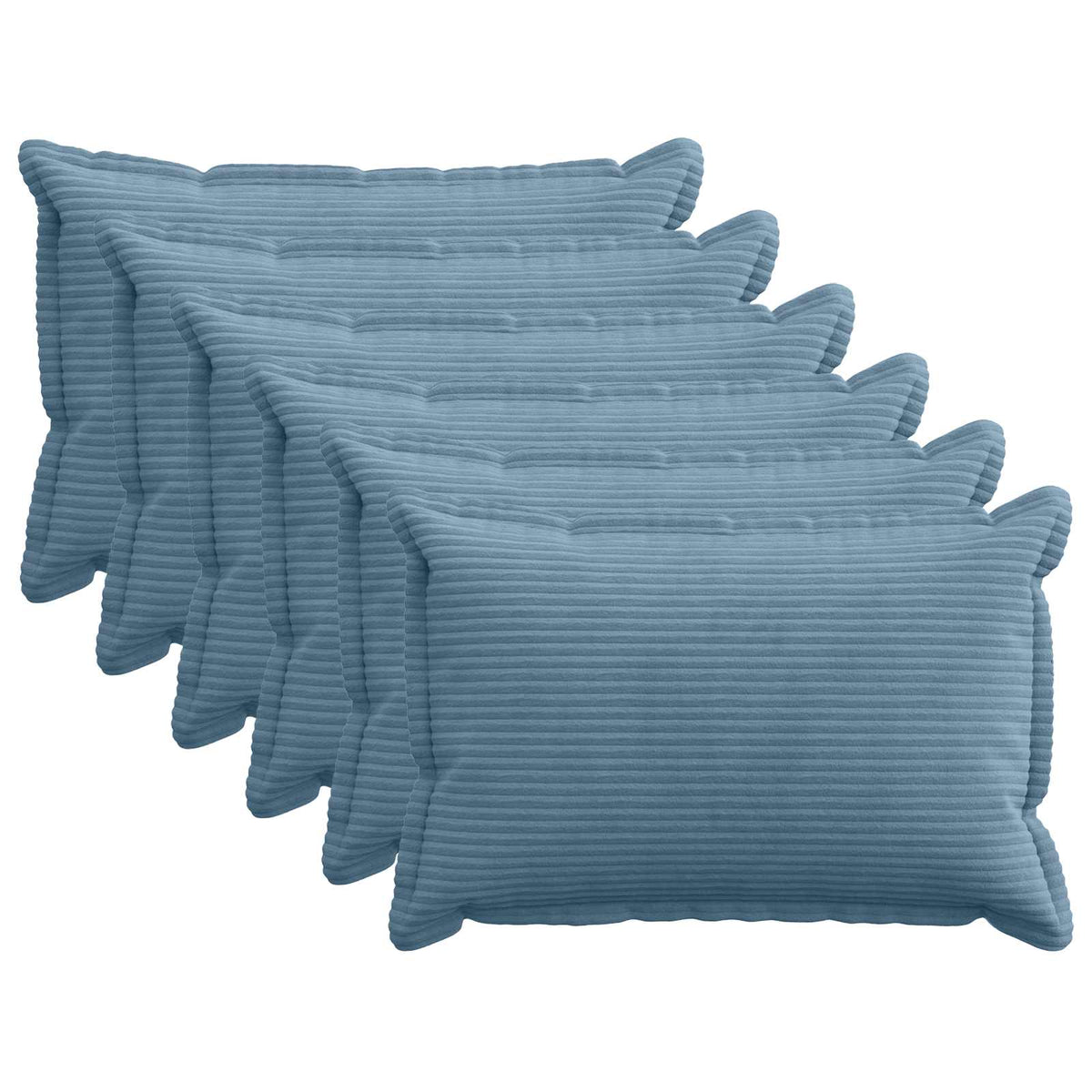 Housse De Coussin 6 Pc Houten Velours Côtelé