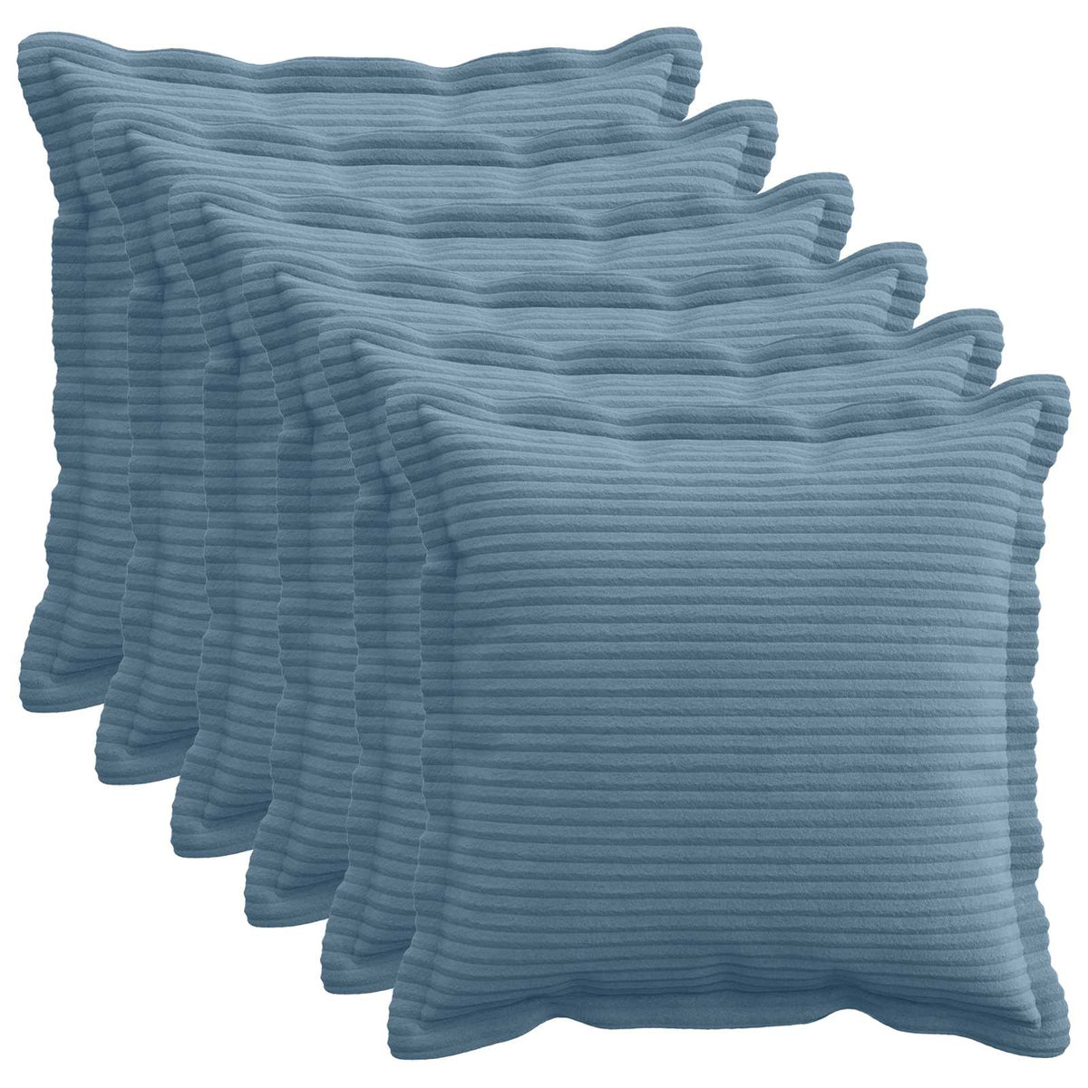 Housse De Coussin 6 Pc Houten Velours Côtelé