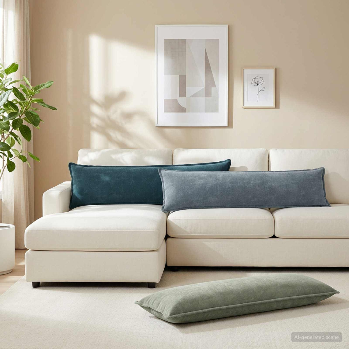 Housse De Coussin 6 Pc Houten Tissu Chenille