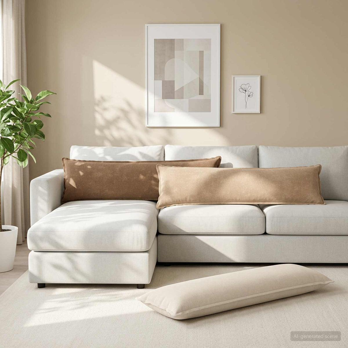 Housse De Coussin 6 Pc Houten Tissu Chenille