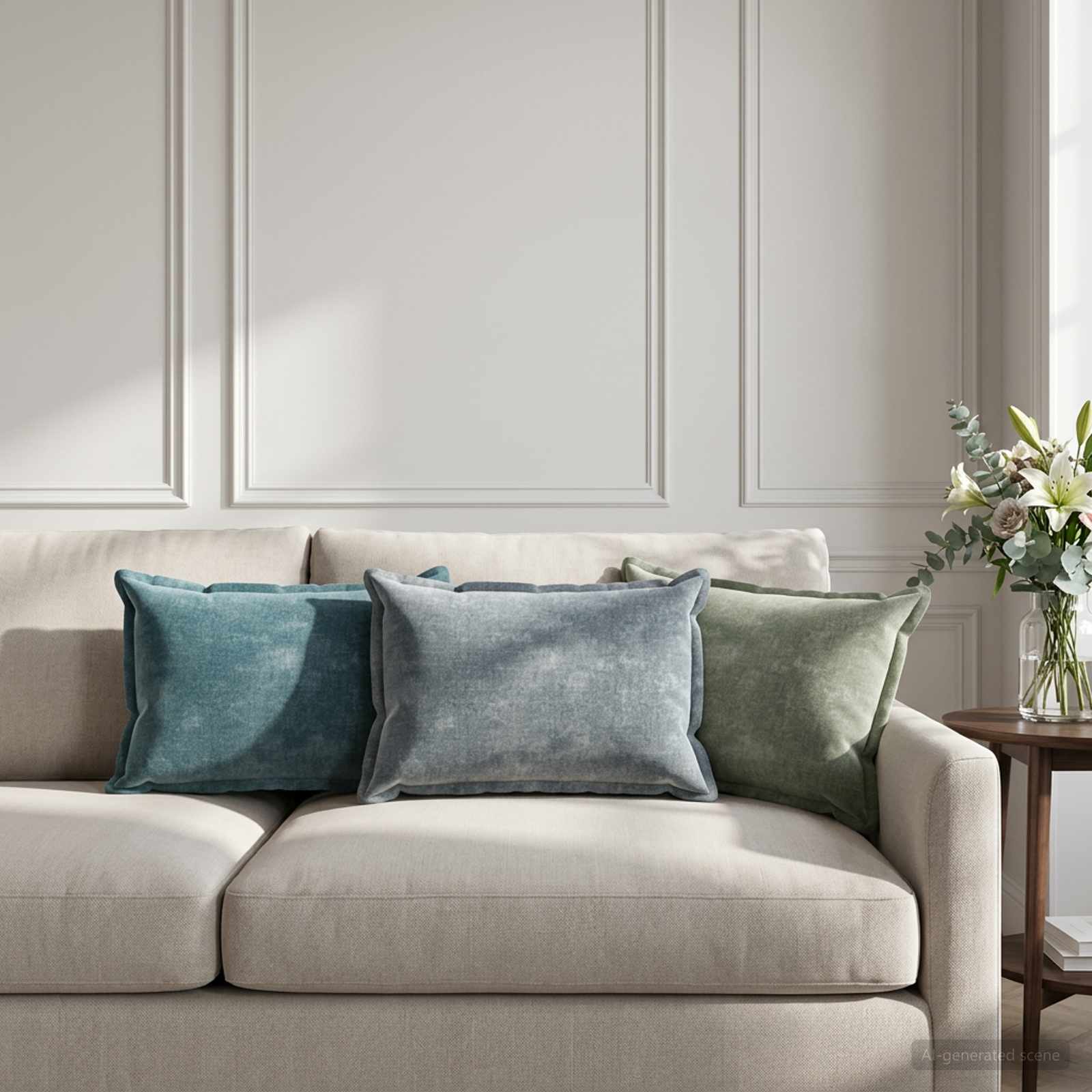 Housse De Coussin 6 Pc Houten Tissu Chenille