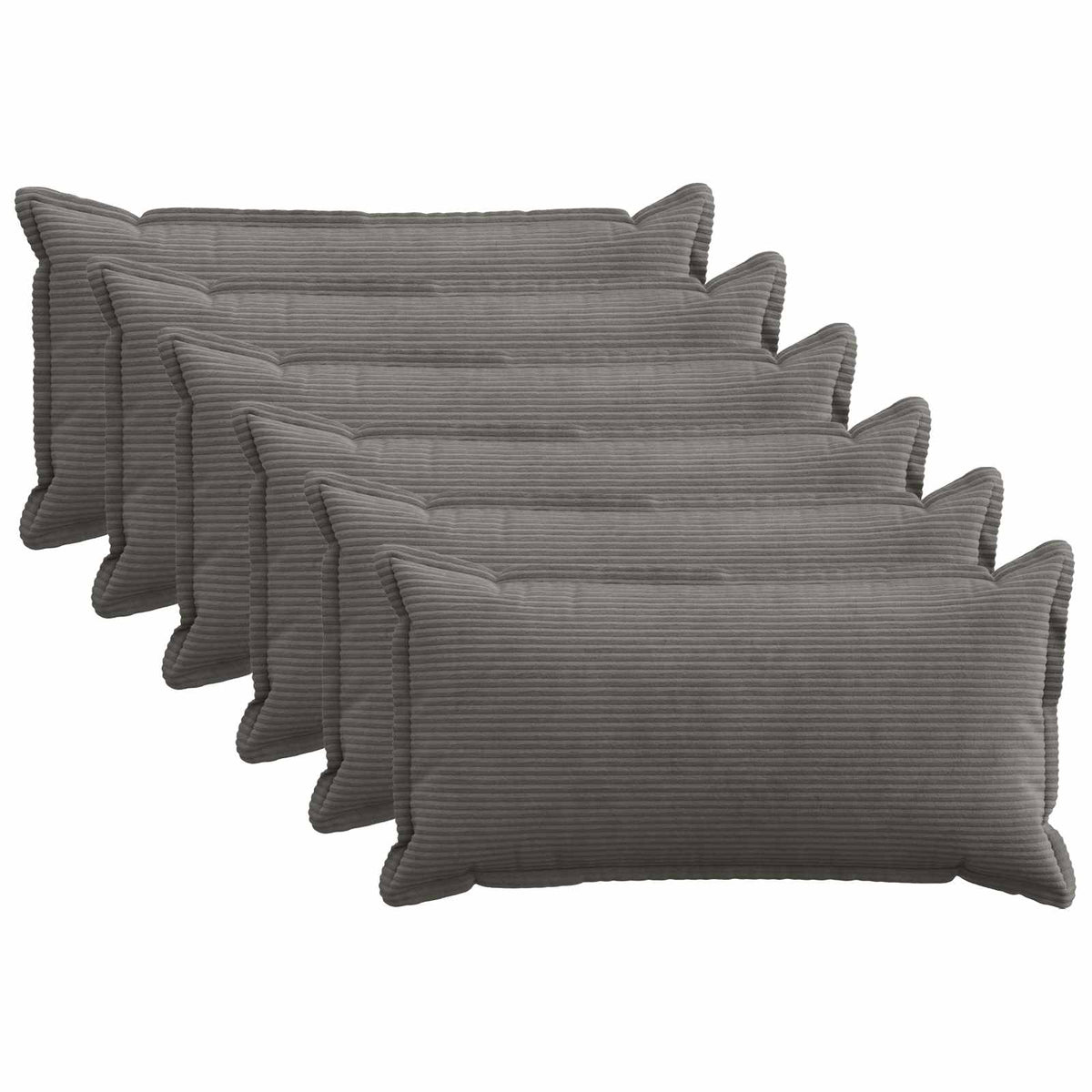 Housse De Coussin 6 Pc Houten Velours Côtelé