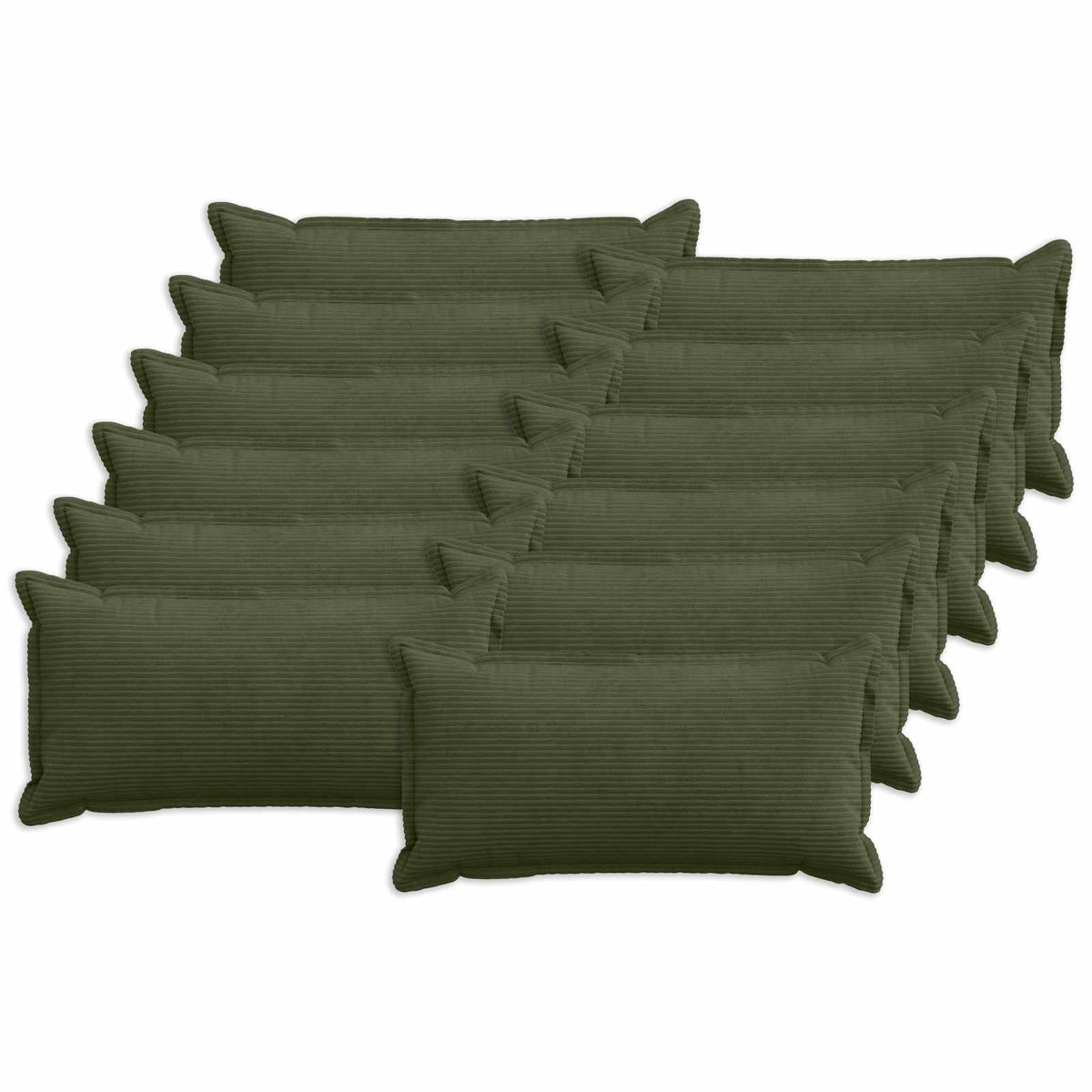 Housse De Coussin 6 Pc Houten Velours Côtelé