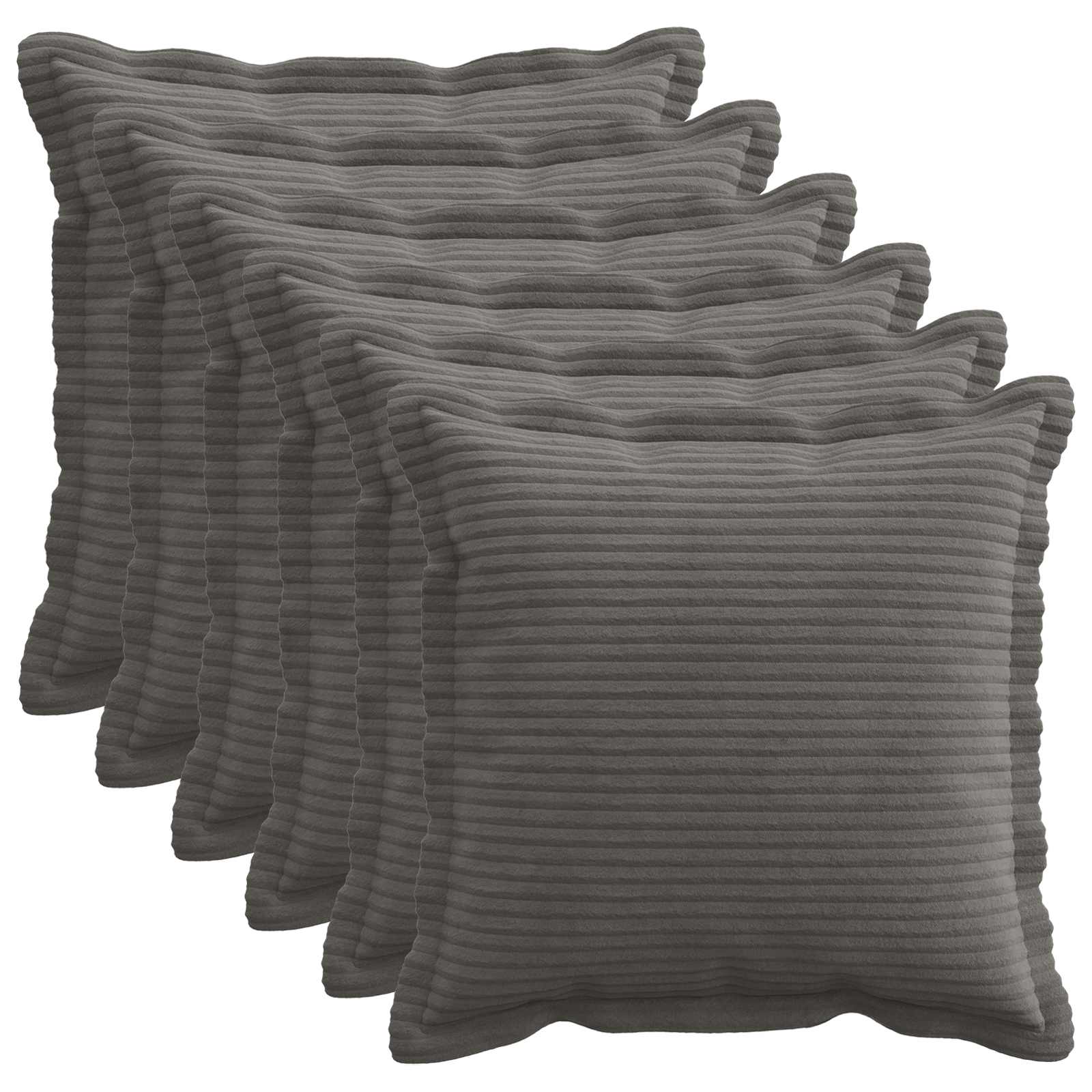 Housse De Coussin 6 Pc Houten Velours Côtelé