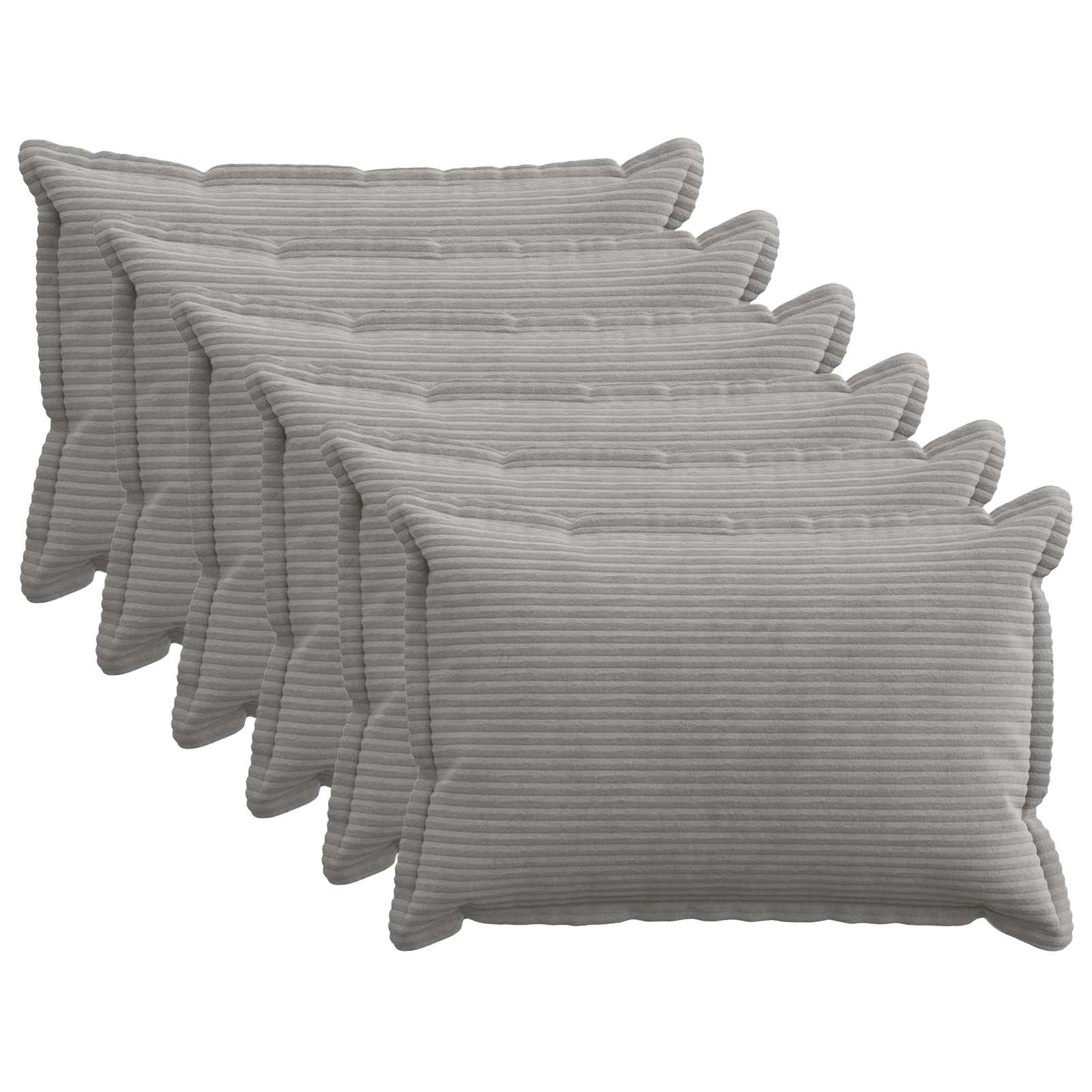 Housse De Coussin 6 Pc Houten Velours Côtelé
