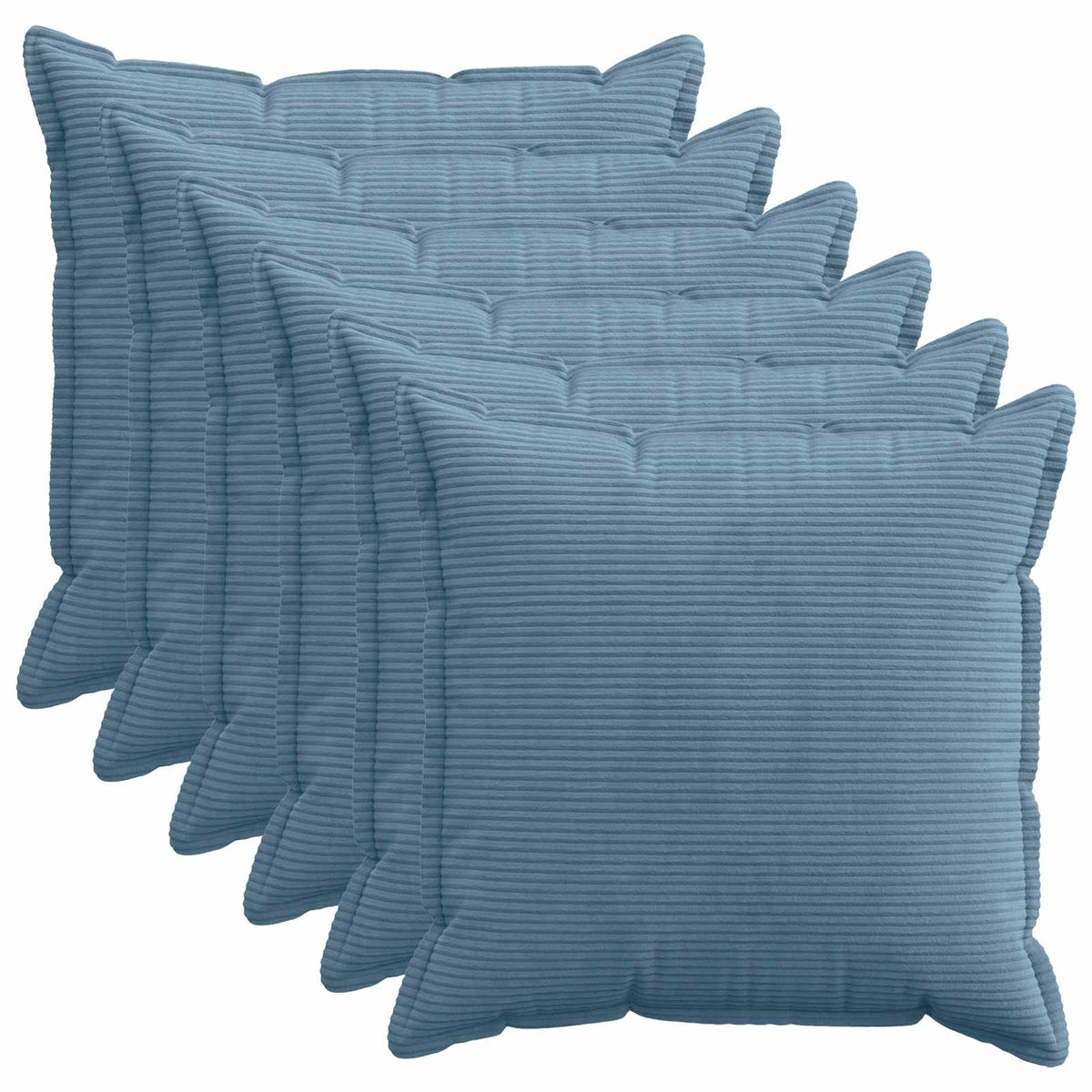 Housse De Coussin 6 Pc Houten Velours Côtelé