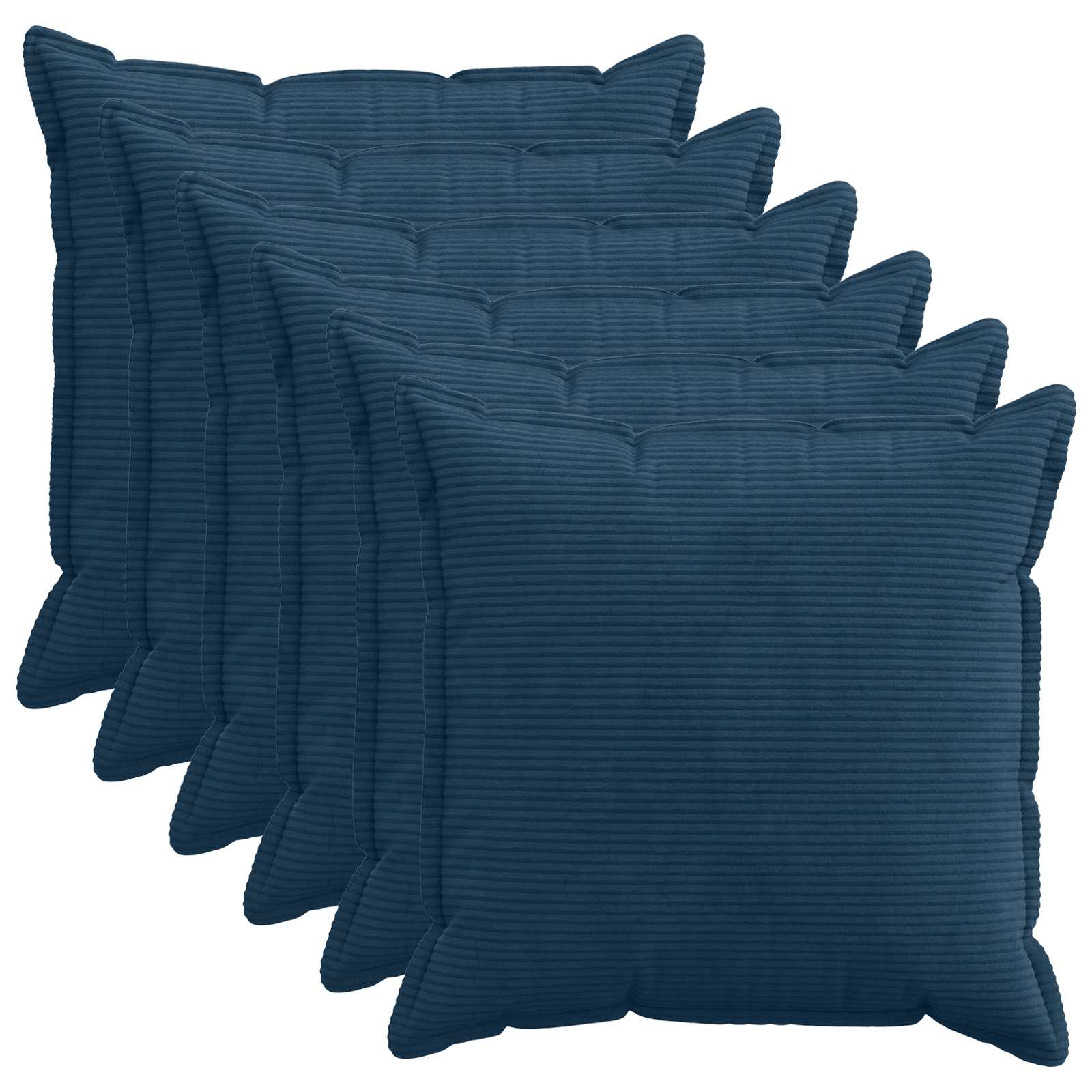 Housse De Coussin 6 Pc Houten Velours Côtelé
