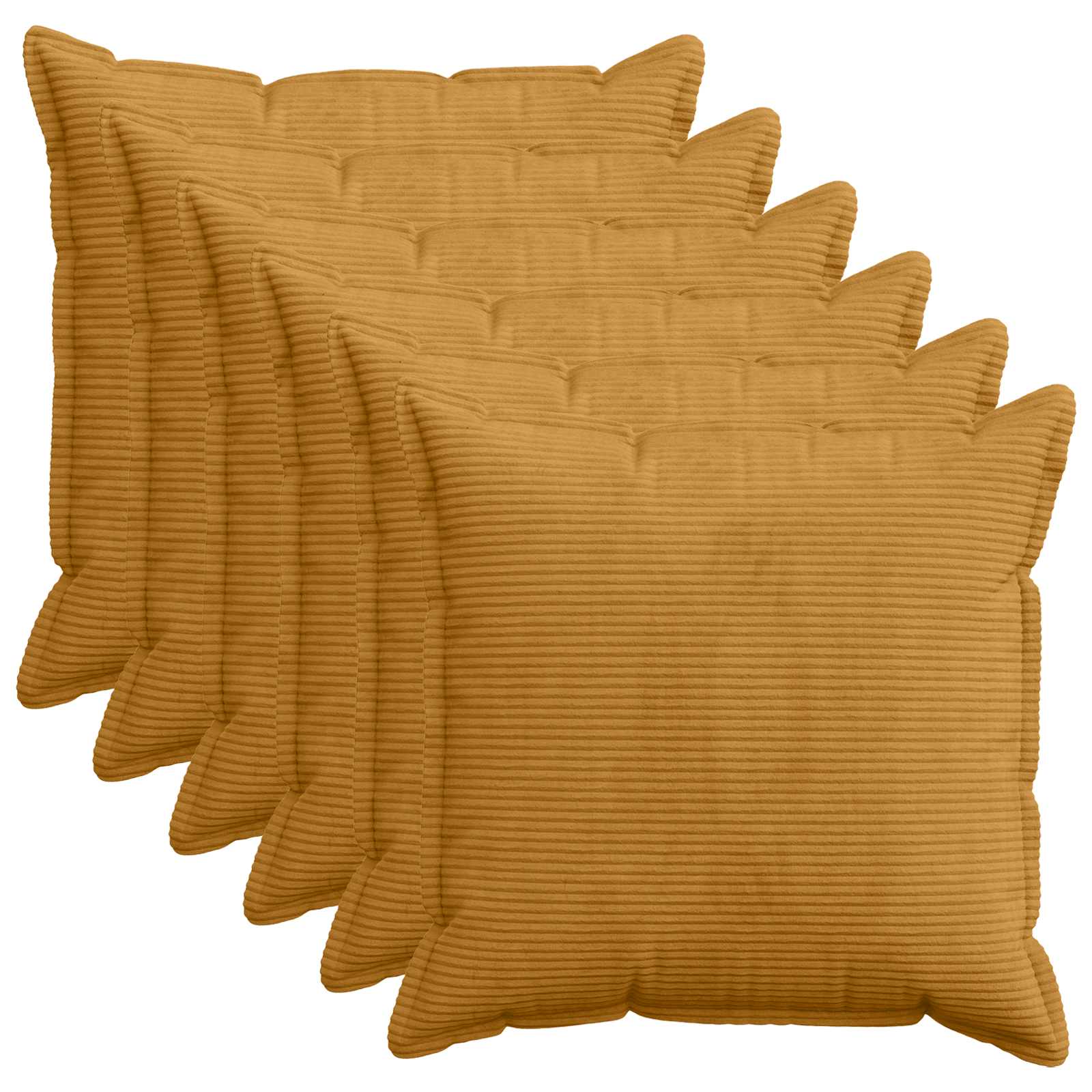 Housse De Coussin 6 Pc Houten Velours Côtelé