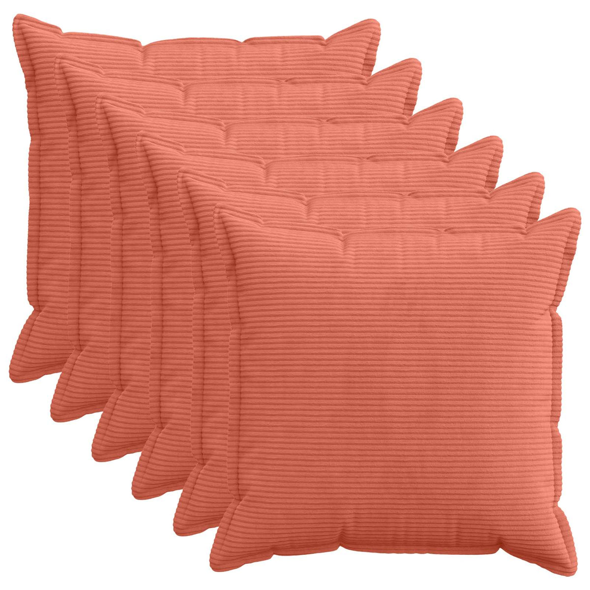 Housse De Coussin 6 Pc Houten Velours Côtelé