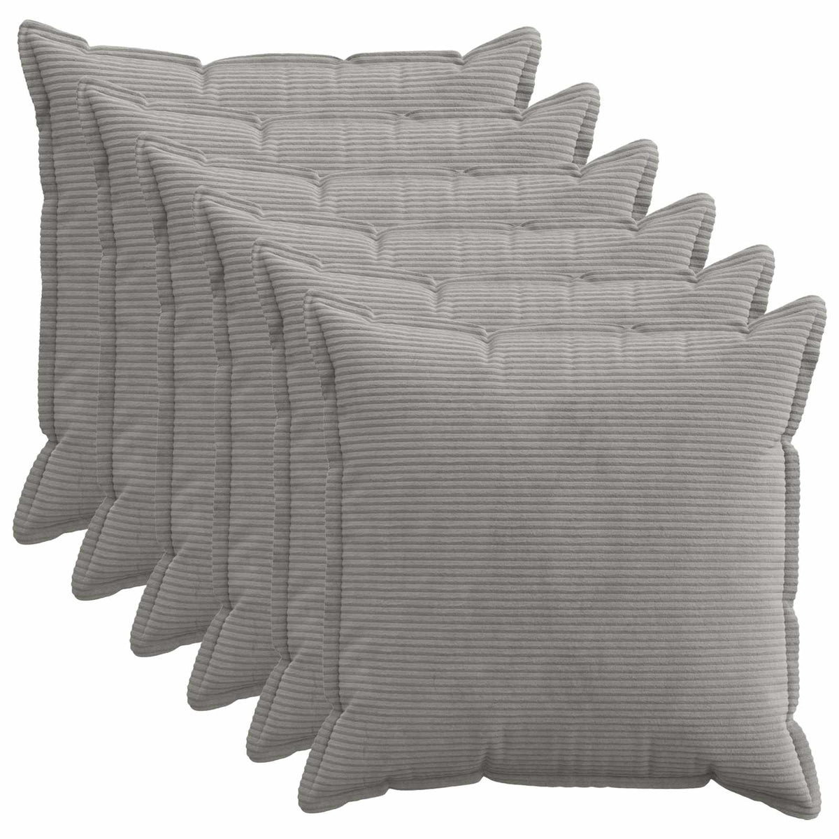 Housse De Coussin 6 Pc Houten Velours Côtelé