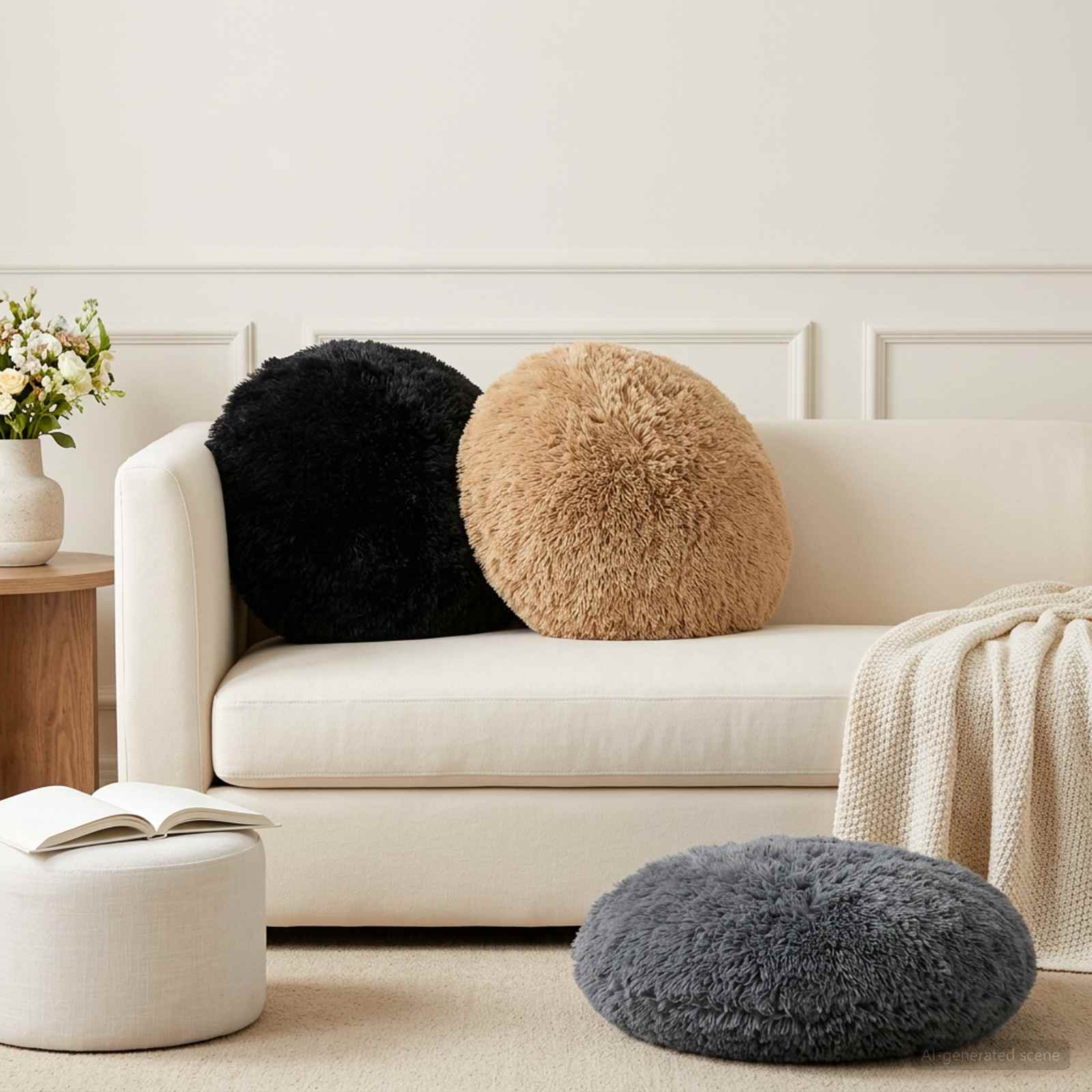 Housse De Coussin 6 Pcs Heerlen Fleece Pv