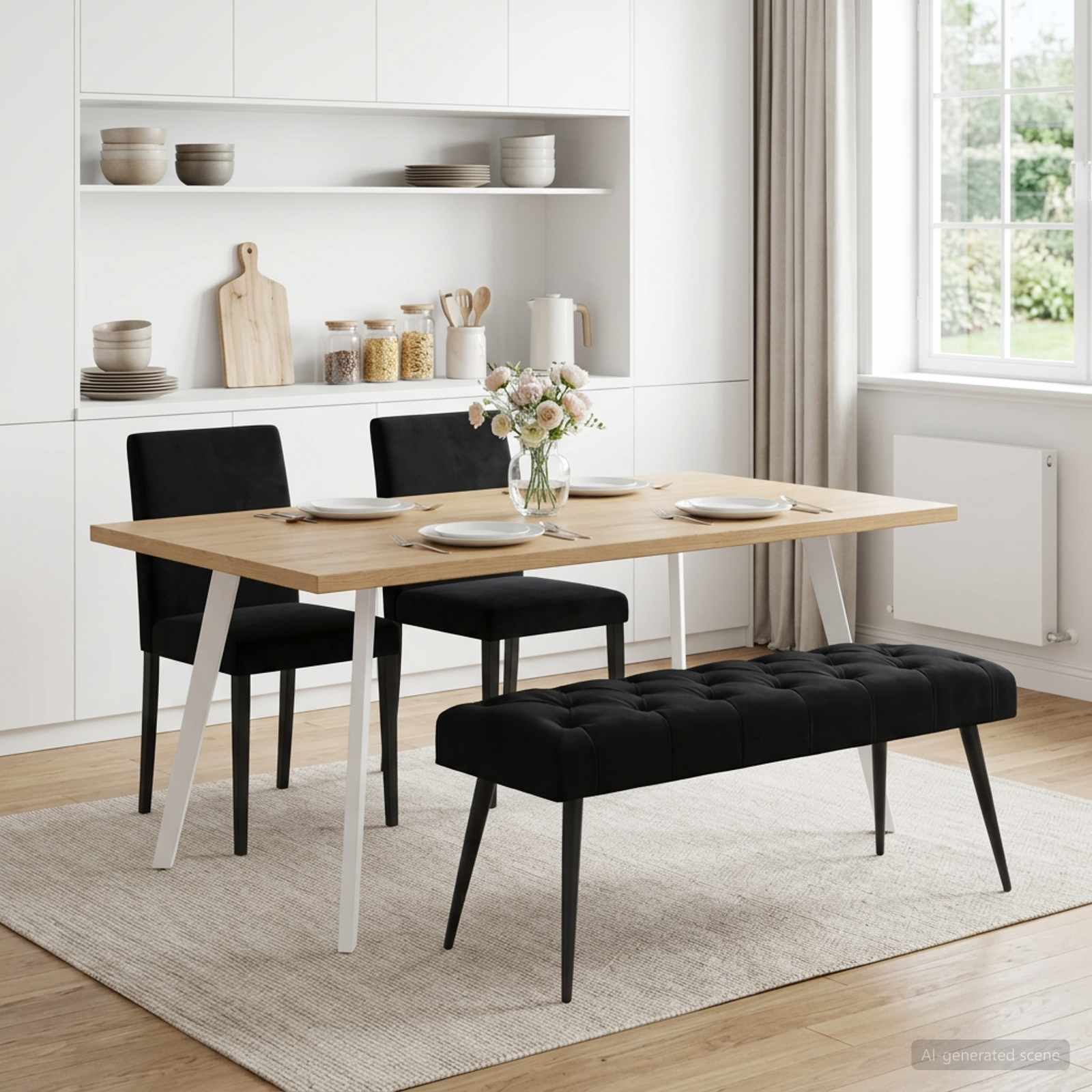 Banc Avec Capitonnage Bouton