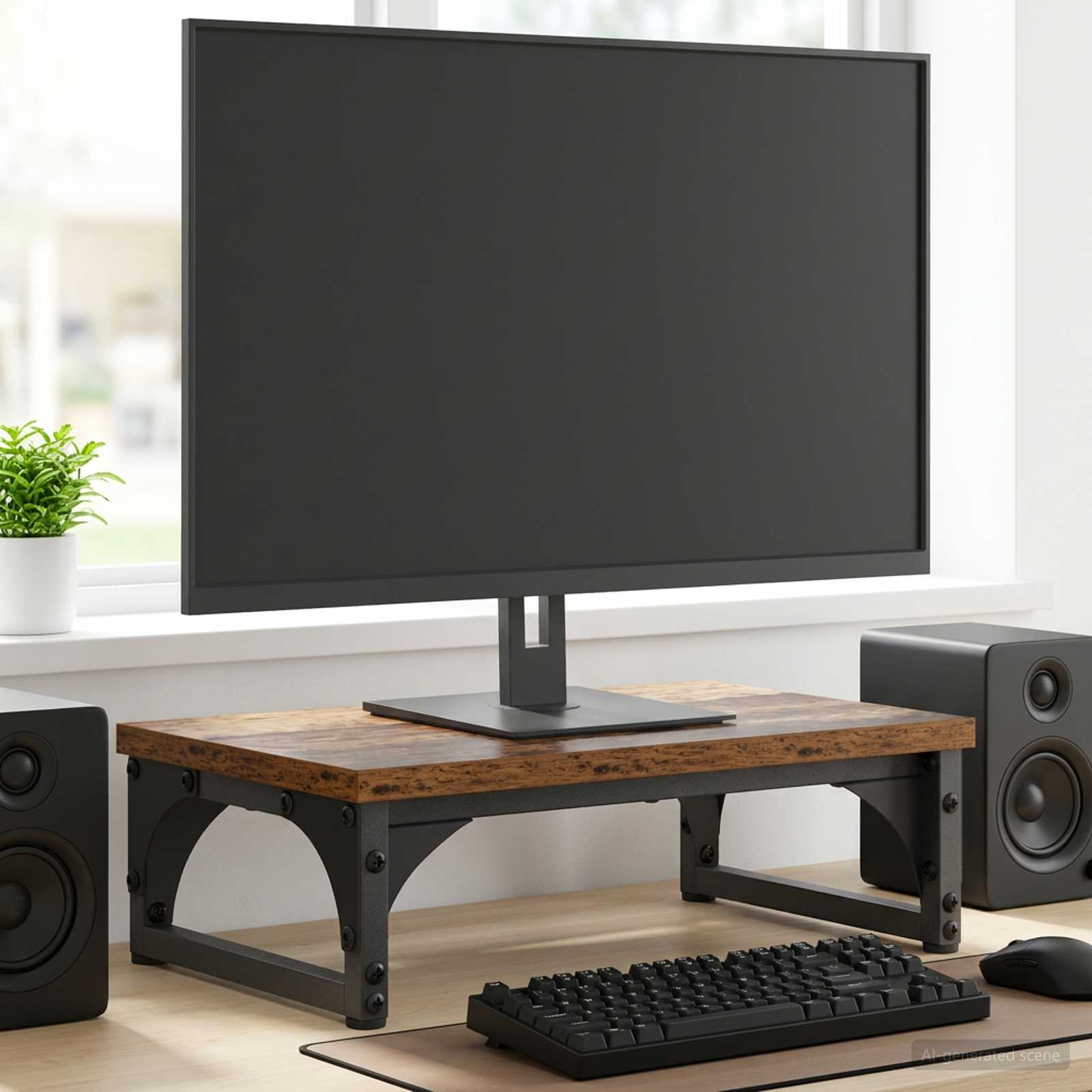 Support De Moniteur Bois D'ingénierie