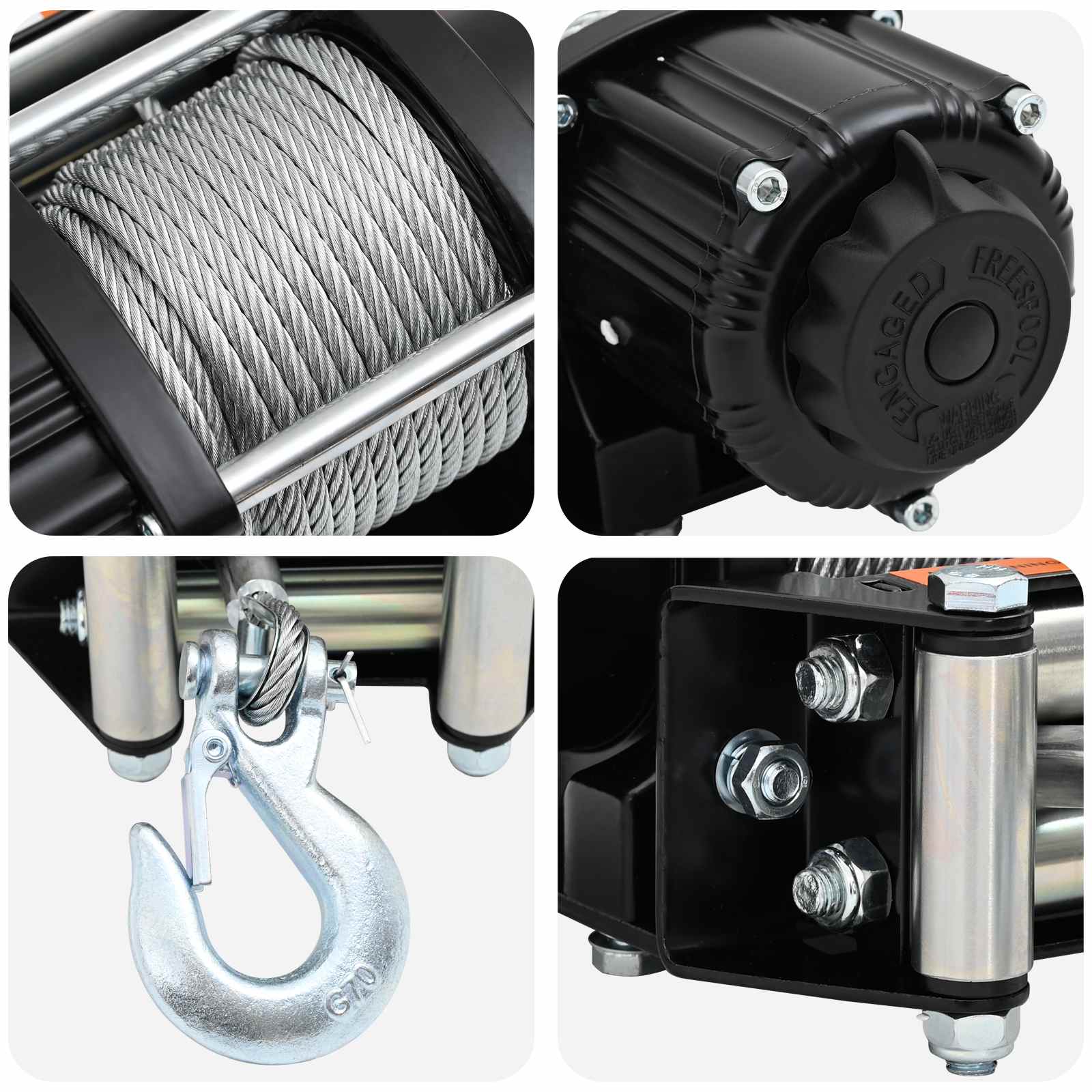 Treuil Électrique Pvc Noir