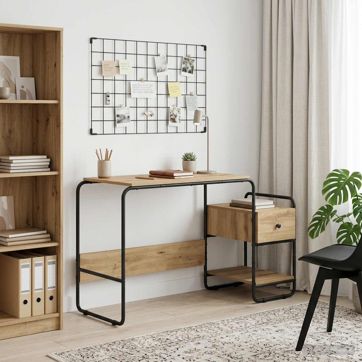 Bureau Avec Rangement 131,5 X 50 X 75,5 Cm