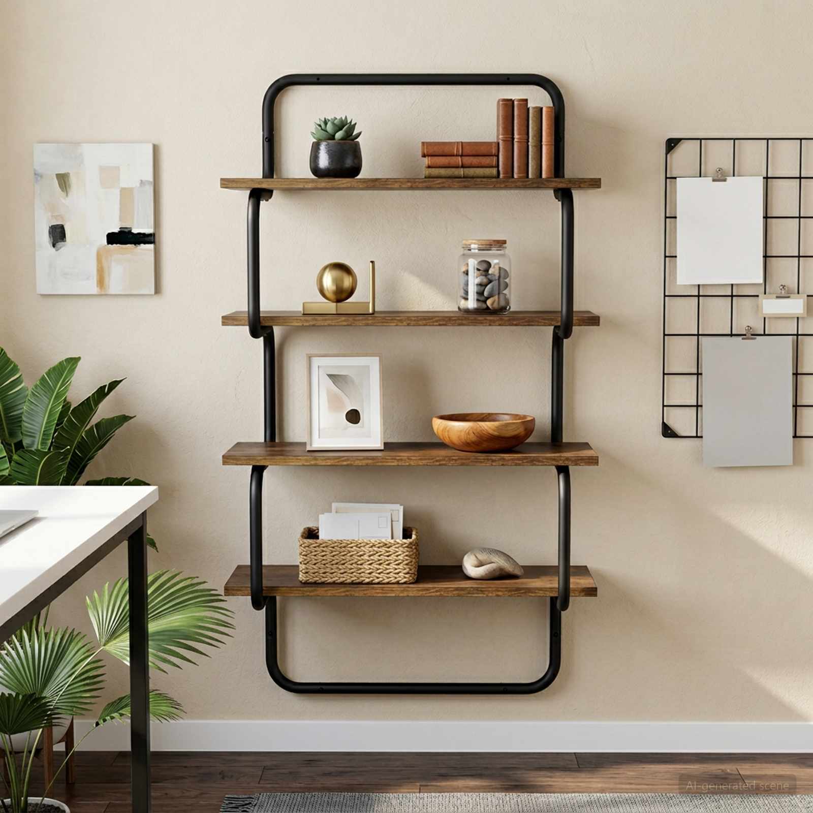 Étagère Murale À 40 X 24,5 X 104 Cm