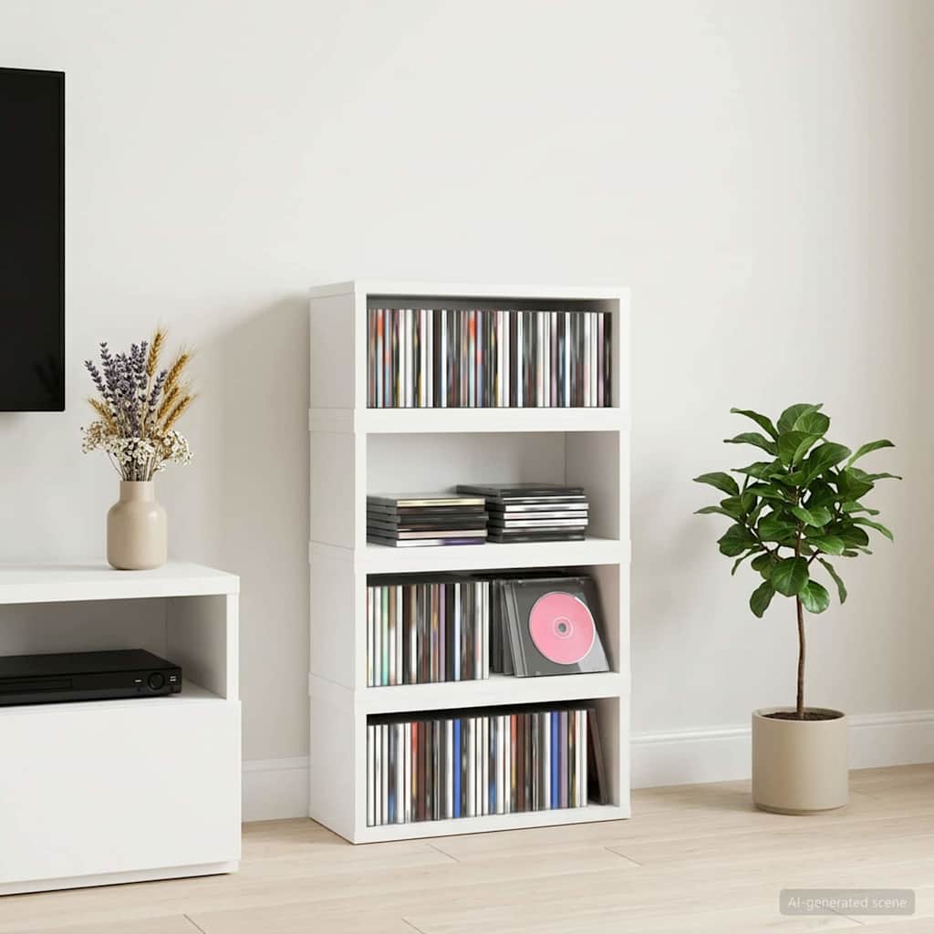 Rack De Rangement Pour Cd 4 Pc 40 X 17 X 17 Cm