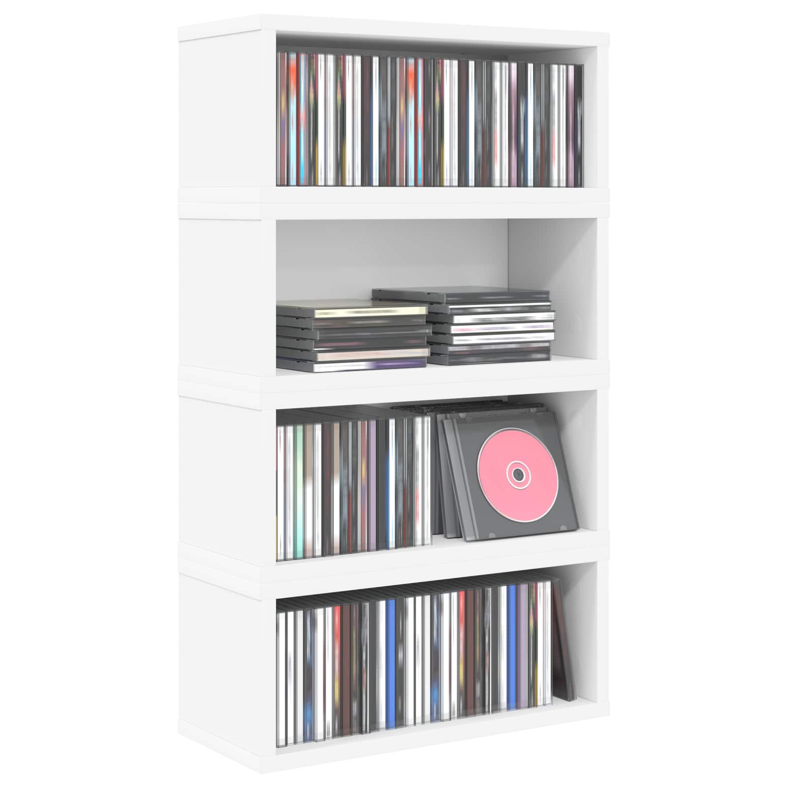 Rack De Rangement Pour Cd 4 Pc 40 X 17 X 17 Cm