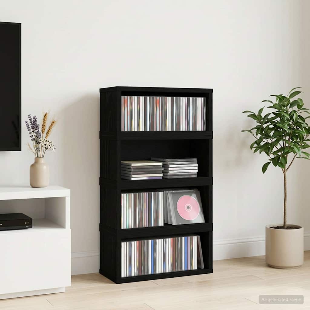 Rack De Rangement Pour Cd 4 Pc 40 X 17 X 17 Cm