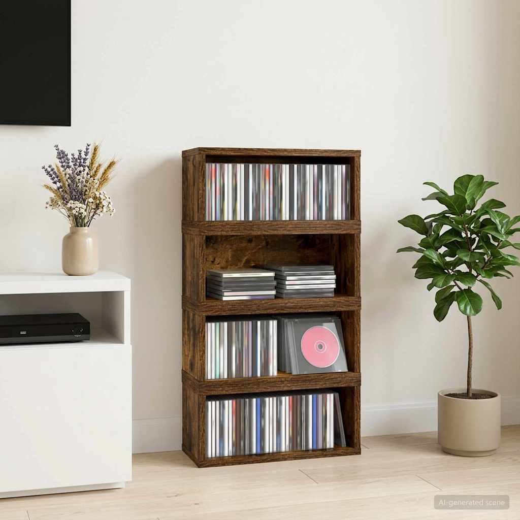 Rack De Rangement Pour Cd 4 Pc 40 X 17 X 17 Cm