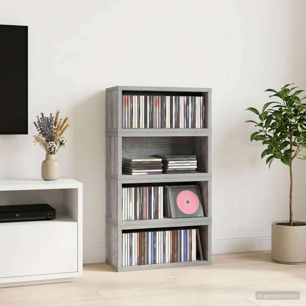 Rack De Rangement Pour Cd 4 Pc 40 X 17 X 17 Cm