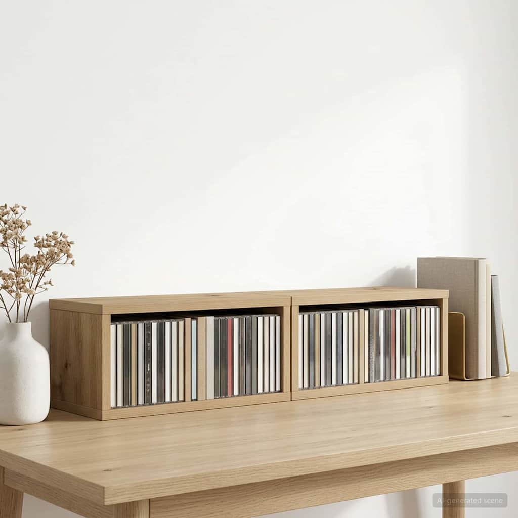 Rack De Rangement Pour Cd 4 Pc 40 X 17 X 17 Cm