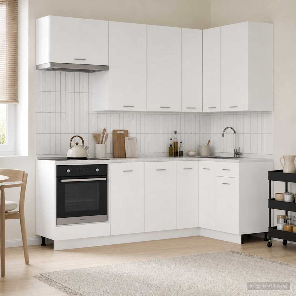 Unité De Cuisine Lyon 8 Pc Bois D'ingénierie