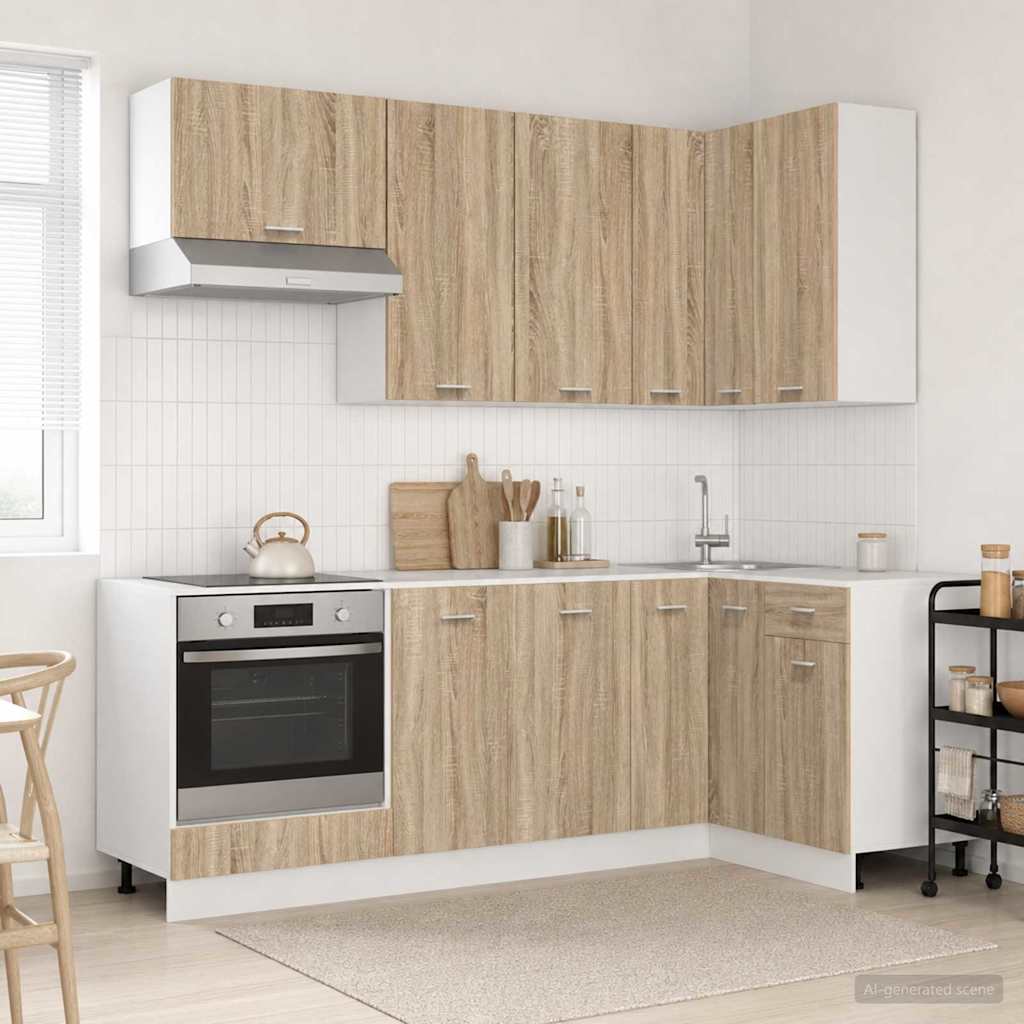 Unité De Cuisine Lyon 8 Pc Bois D'ingénierie