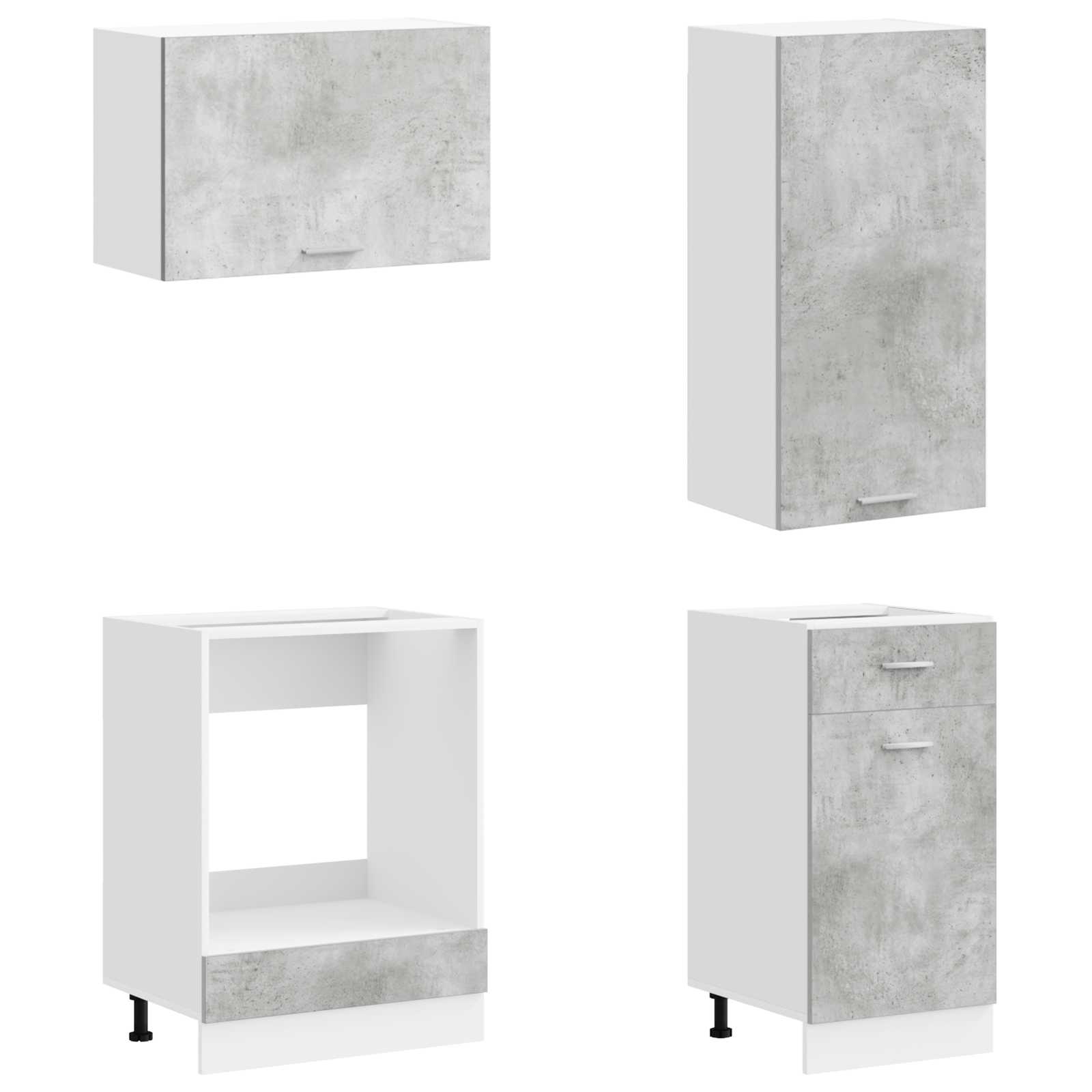 Unité De Cuisine Lyon 8 Pc Bois D'ingénierie