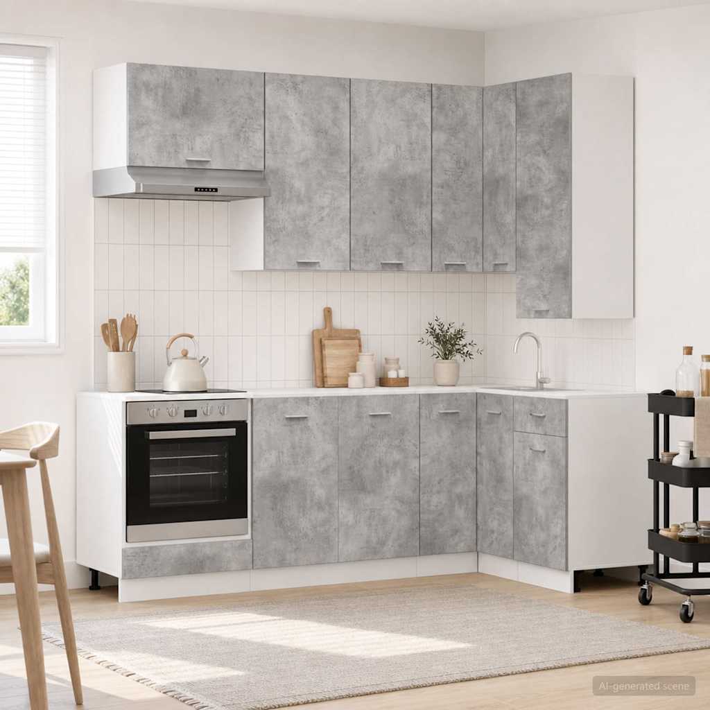 Unité De Cuisine Lyon 8 Pc Bois D'ingénierie