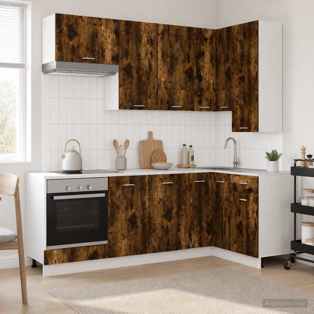 Unité De Cuisine Lyon 8 Pc Bois D'ingénierie