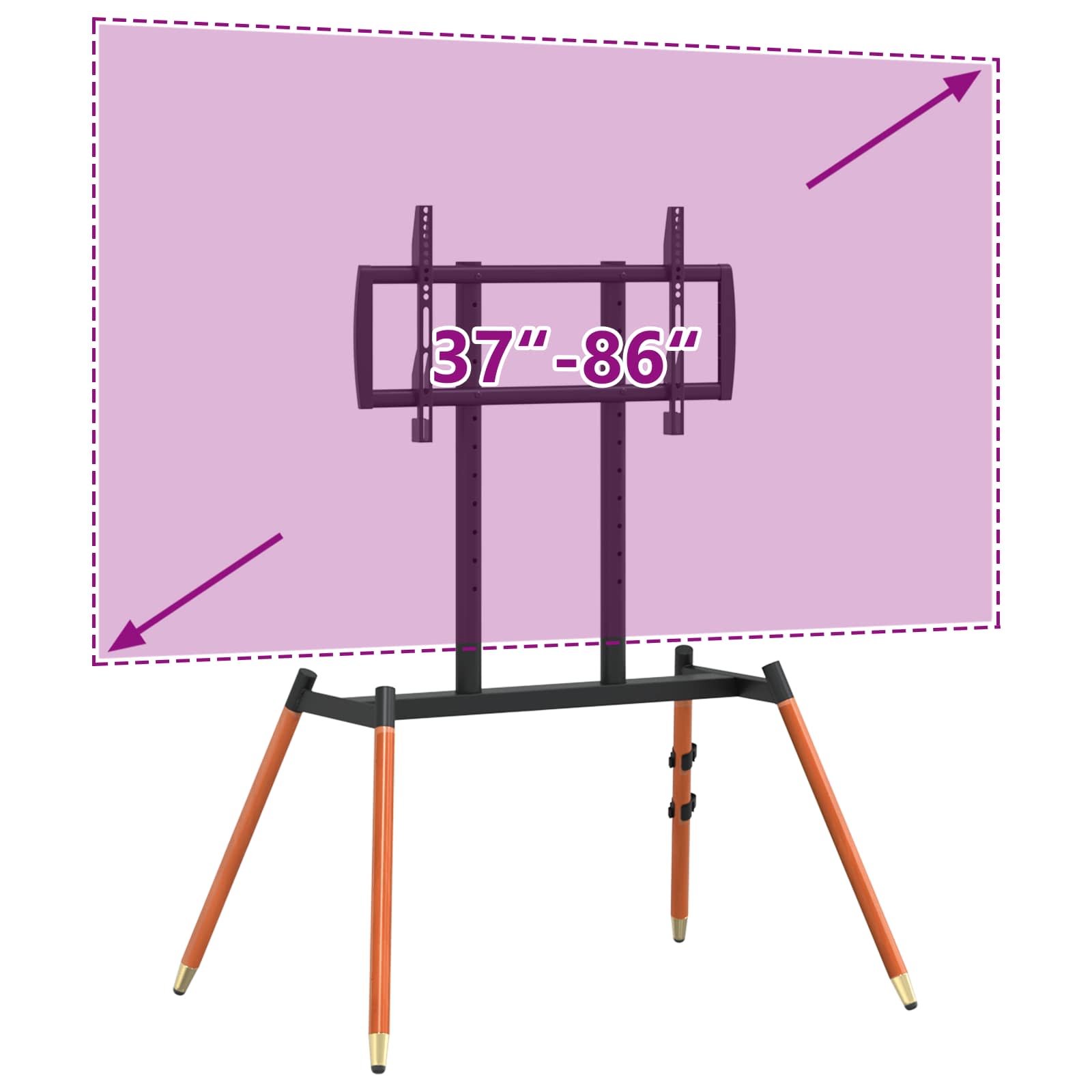 Support Tv Sur Chevalet Pour 37-86 Inch Screen 60 Kg