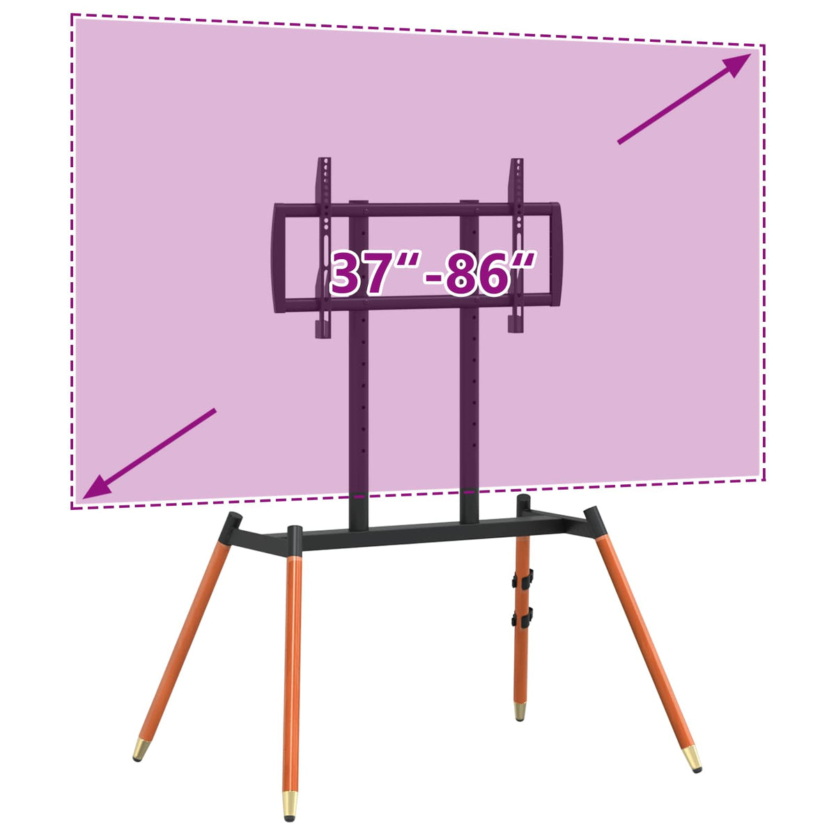 Support Tv Sur Chevalet Pour 37-86 Inch Screen 60 Kg